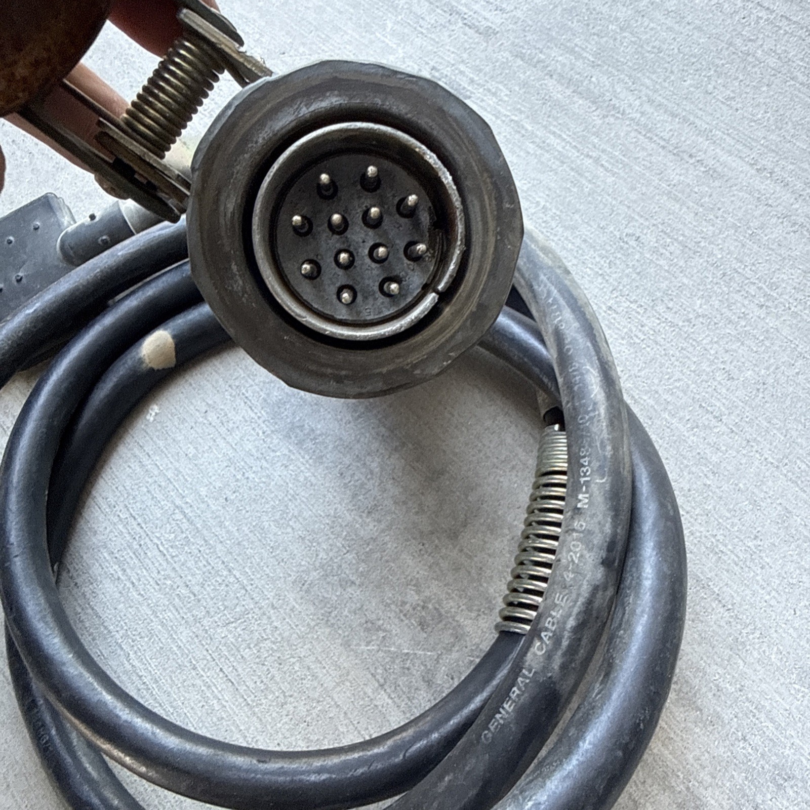 Military Vehicle HMMWV OSHKOSH NAVISTAR To Trailer Jumper Cable 12-Pin 5 Foot