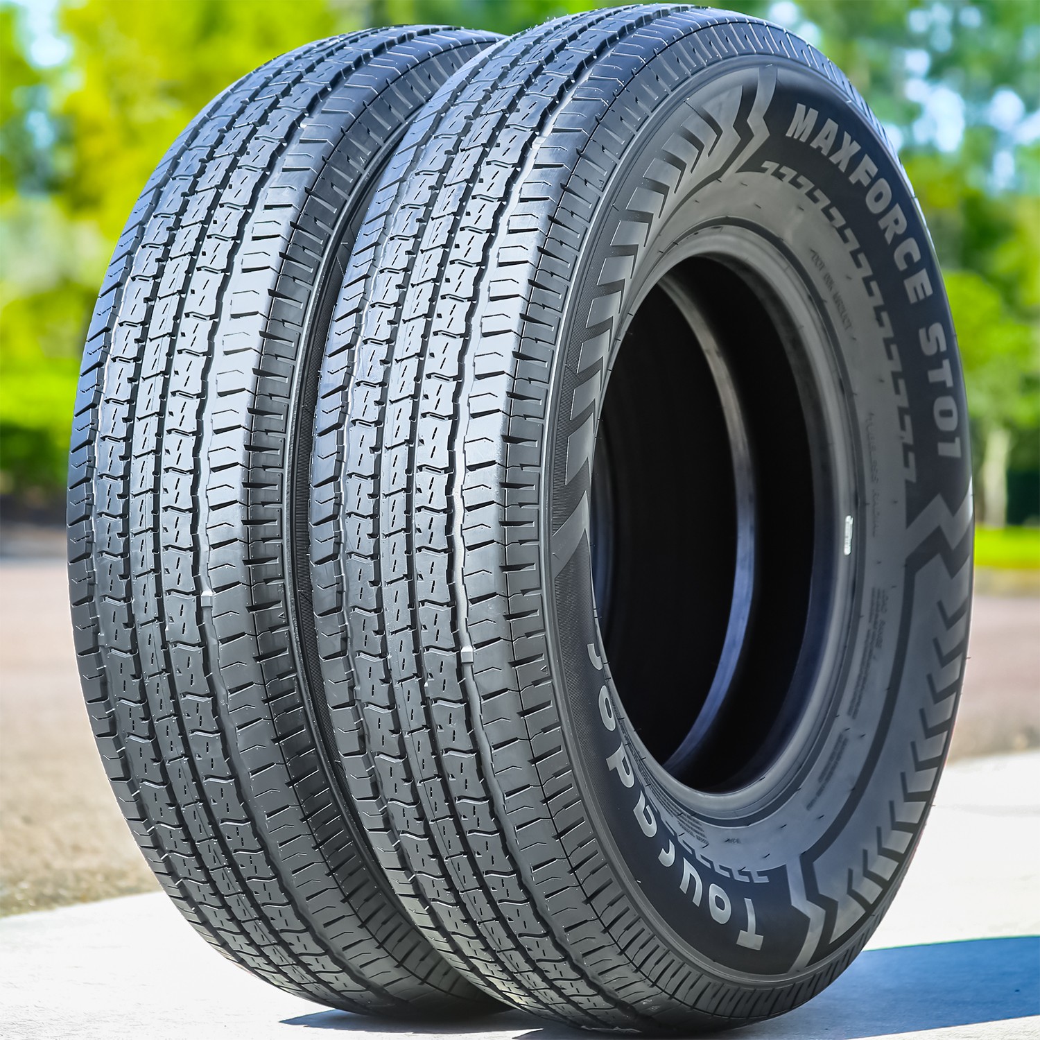 Tire Tourador MaxForce ST01 Semi-Steel ST 235/85R16 Load F 12 Ply Trailer