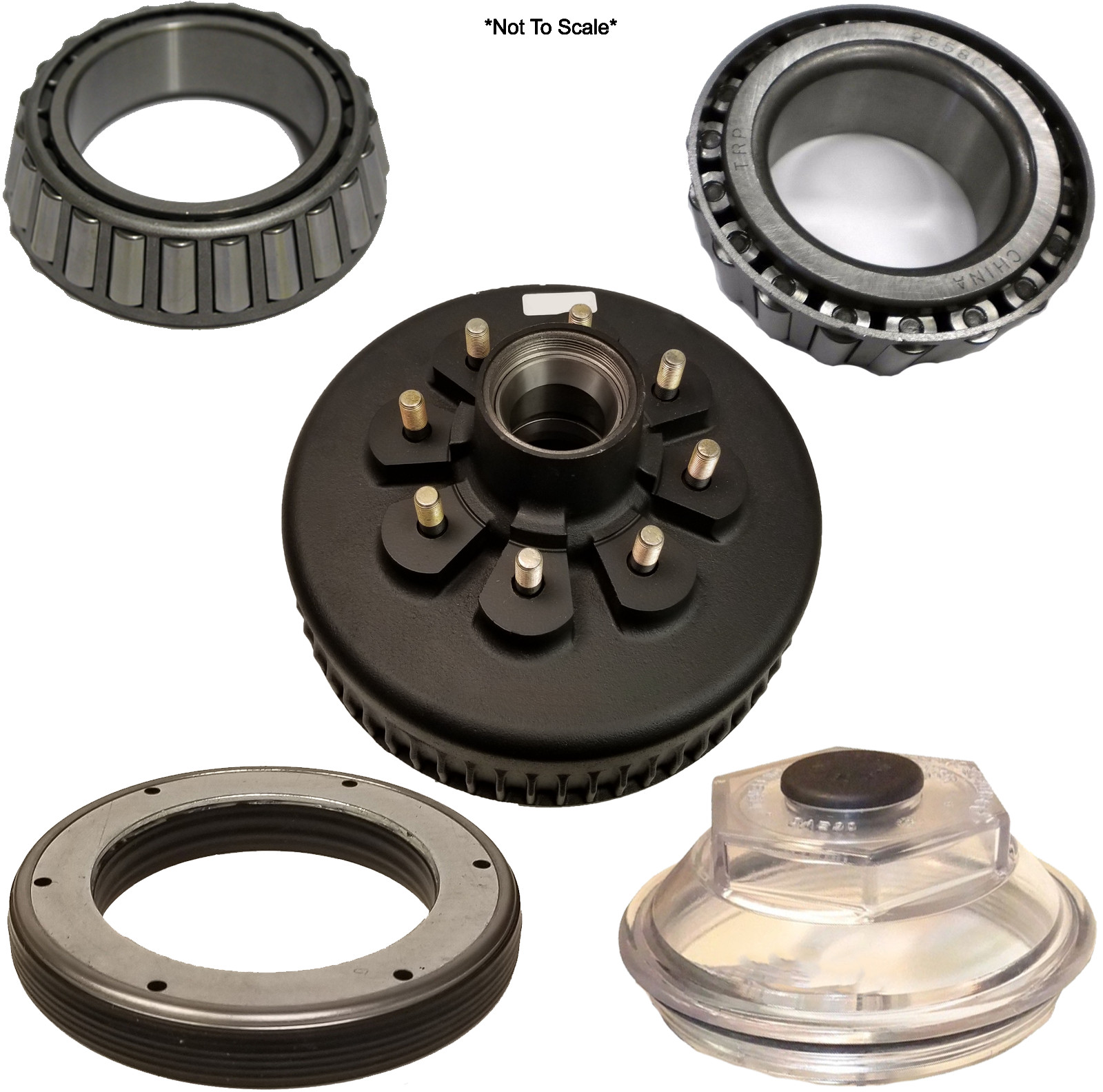 Brake Drum 8K oil bath 9/16″ stud 4.75″ pilot 12.25″ x 3.375 fits Dexter 8000#