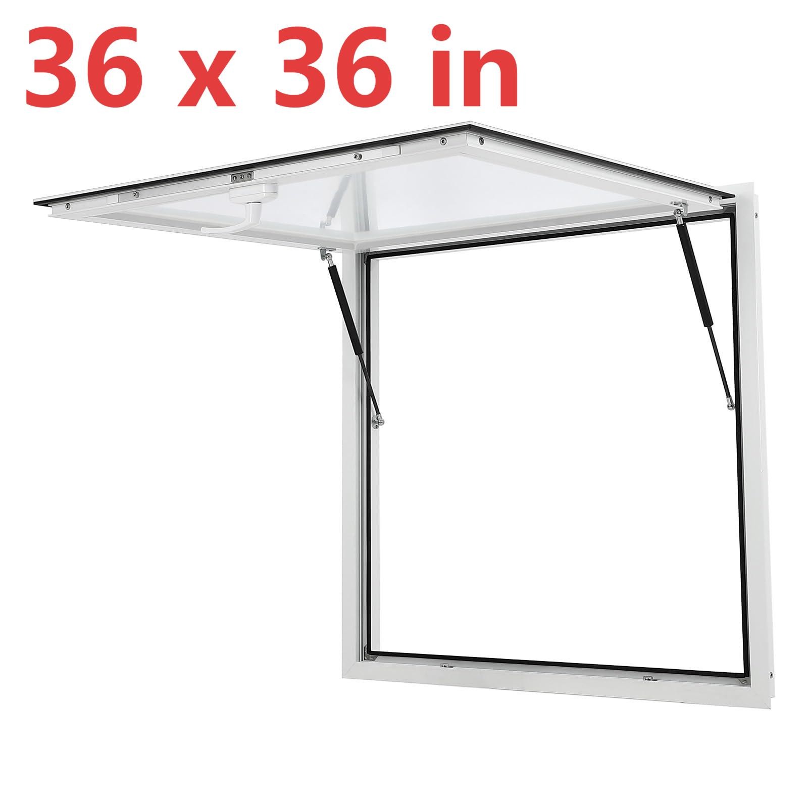 36×36/48×36/53×33/60×36 inch Concession Window Servining w/Awning for Food Truck