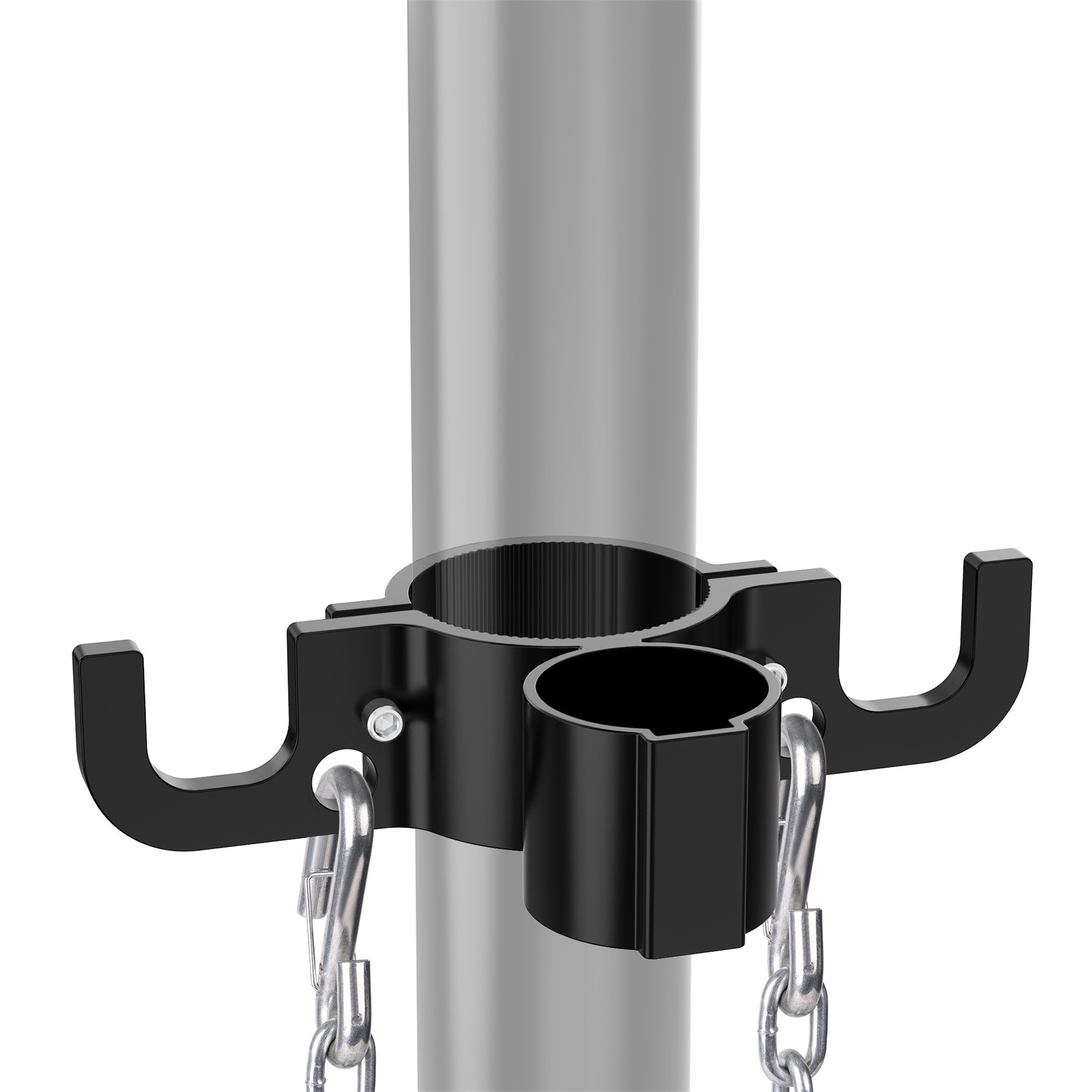 Upgraded Aluminum RV Trailer Towing Chain Organizer & 7-Way Plug Holder