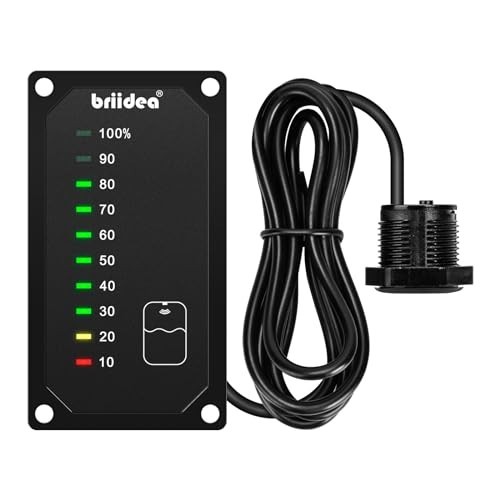 RV Water Tank Level Monitor with LED Indicator – 7-32V DC Sensor for Motorhome &