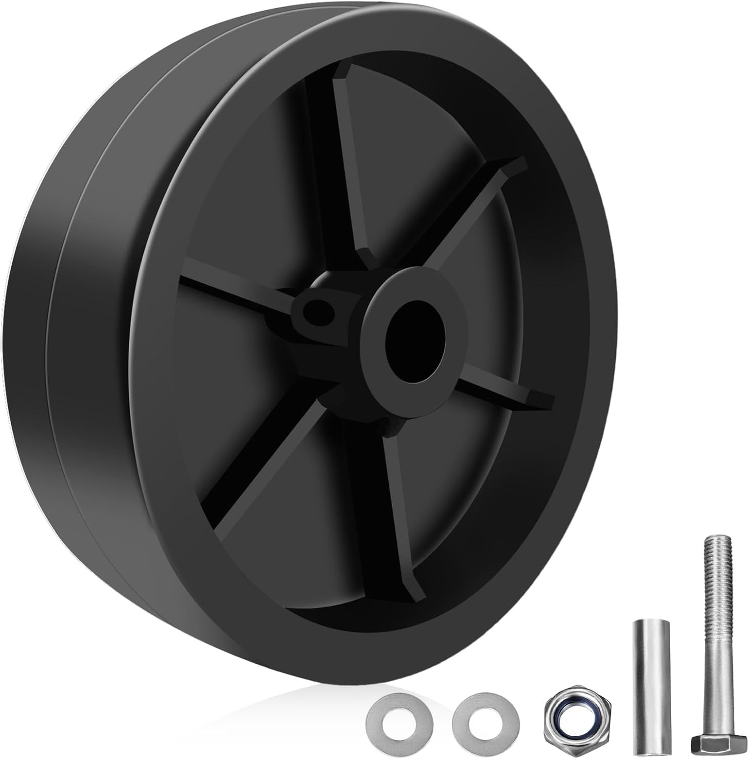 6-Inch Trailer Jack Wheel Replacement Trailer Tongue Jack Wheel Hitch Utility