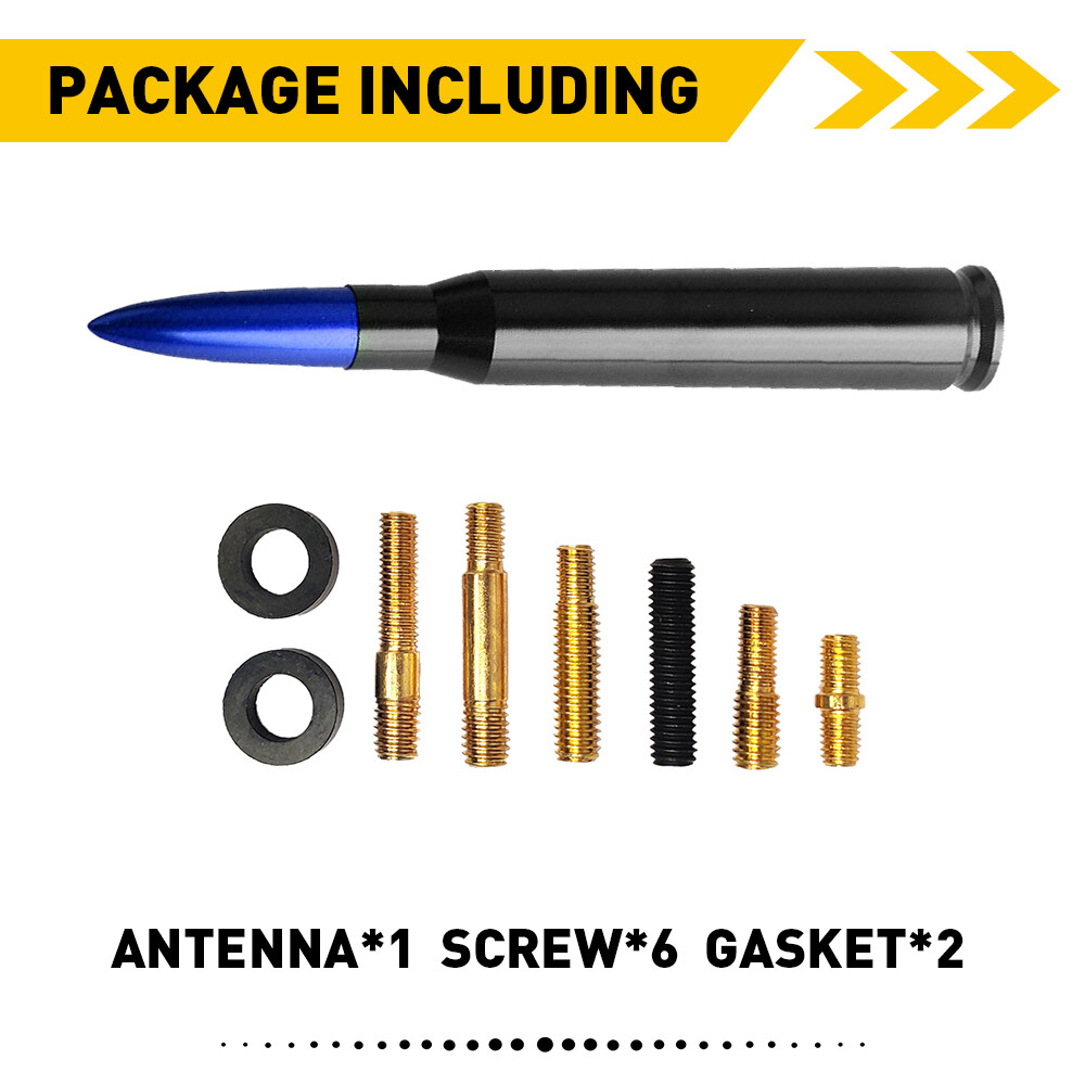 5.5″ Radio Bullet Antenna 50 Cal Universal For Chevrolet Silverado & GMC Sierra