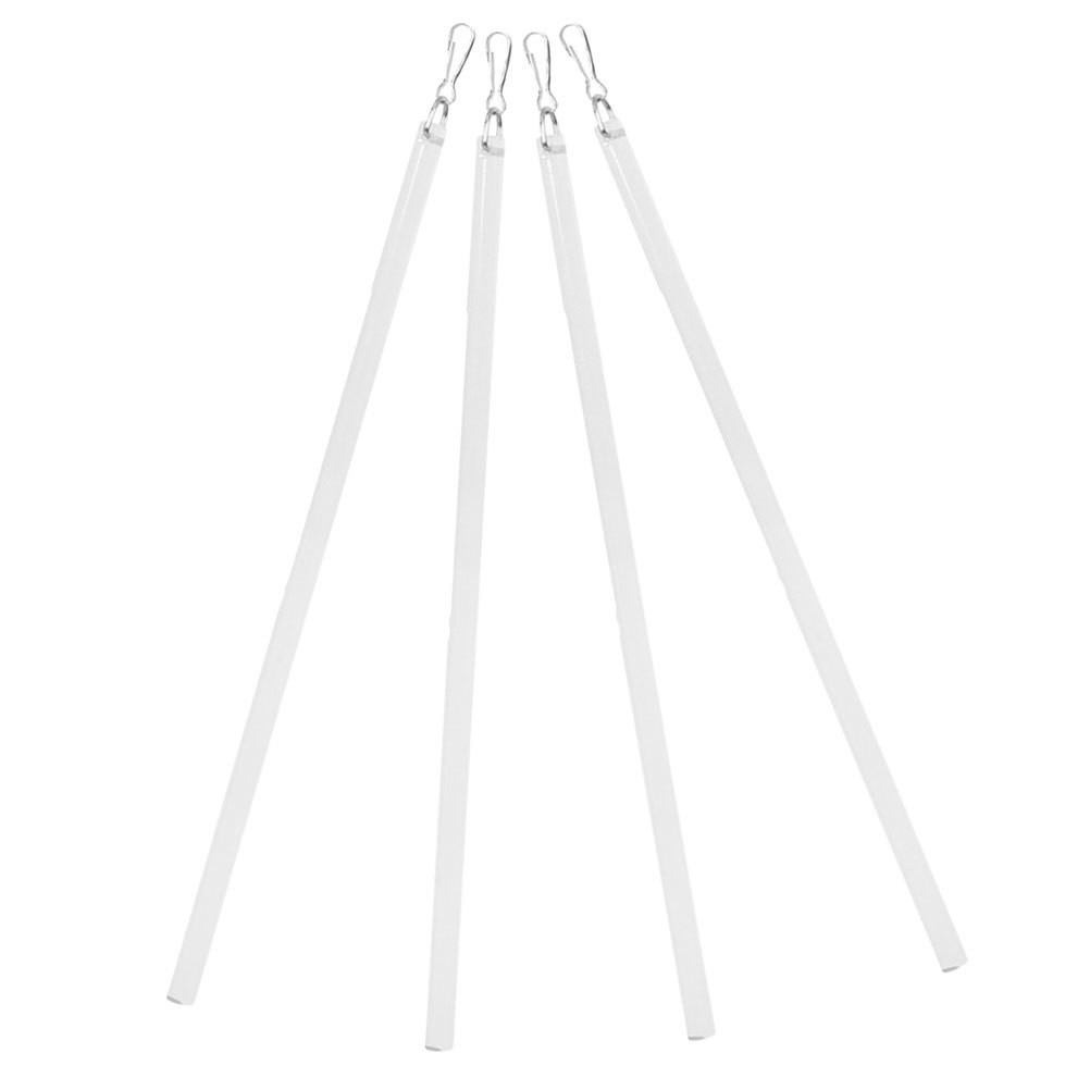 4 Pcs Transparent Curtain Wand Smooth Rotation For Window Drapery Blinds