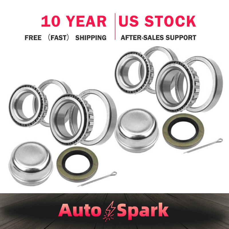 (2pc) Trailer Hub Bearings Kits L68149 L44649 for 3500# 1.719” Spindle #84 Axle