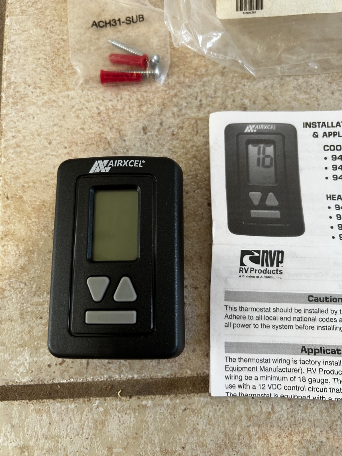 Airxcel / Coleman-Mach 9430 Series Digital RV Wall Thermostat