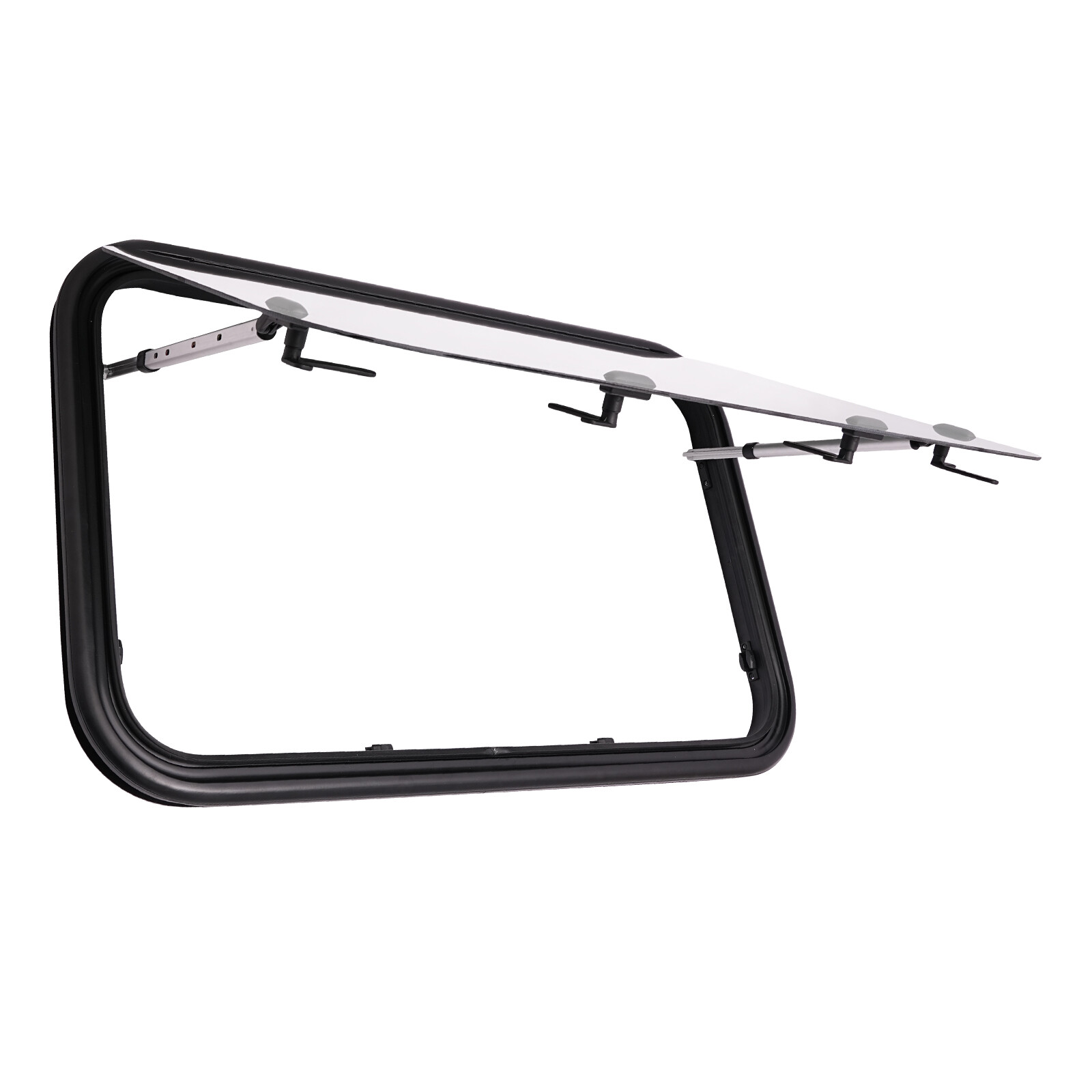 RV Caravan Camper Top-Hinge Push-Out Window 900mm x 550mm 30mm with Blind Screen