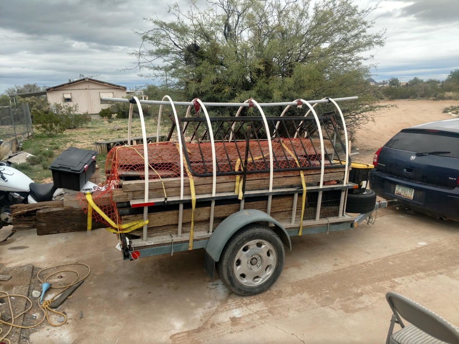 Replacement Round Single Axle Trailer Fenders for 14″-16″ Wheels Boat Trailer