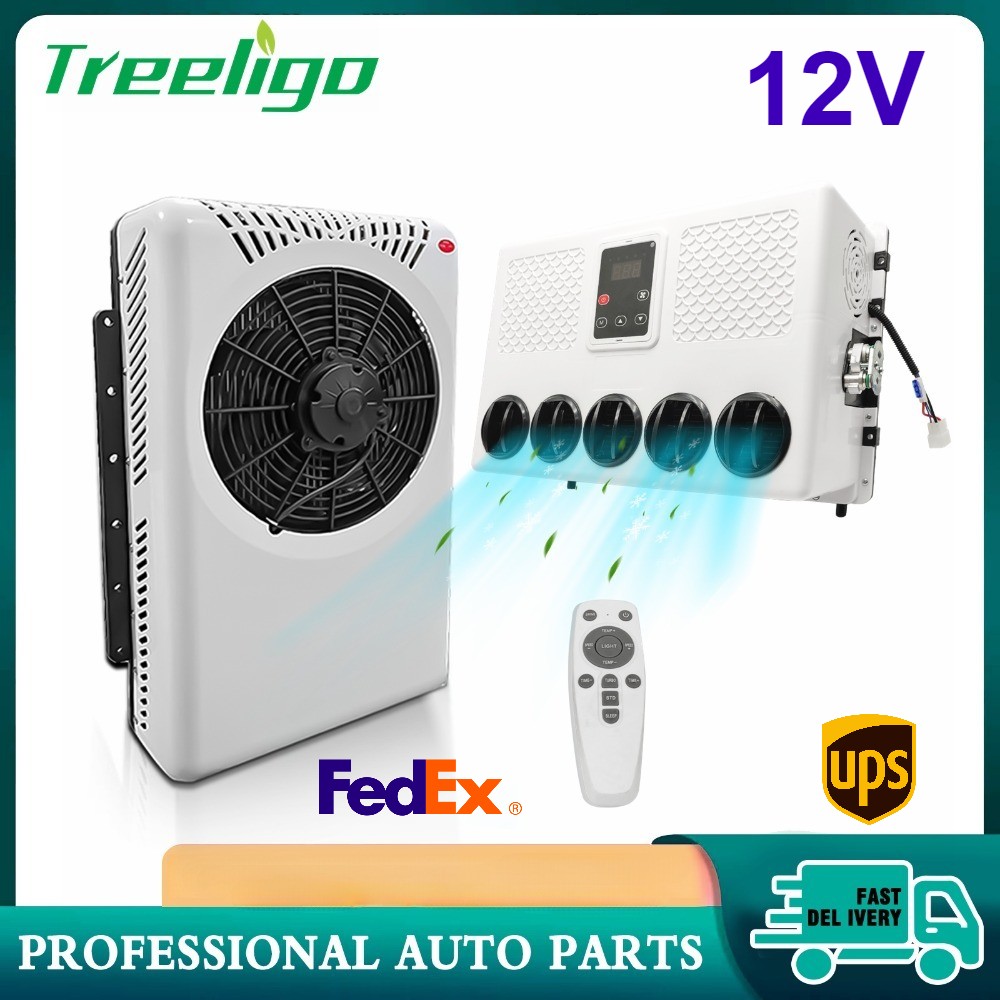 12Volt Split Air Conditioner Electric Parking Truck Cab A/C For Truck Caravan RV