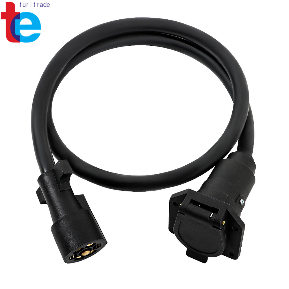 7-Pin Trailer Cord Extension Wire Cable 7 Prong Tow Wiring Connector Cord
