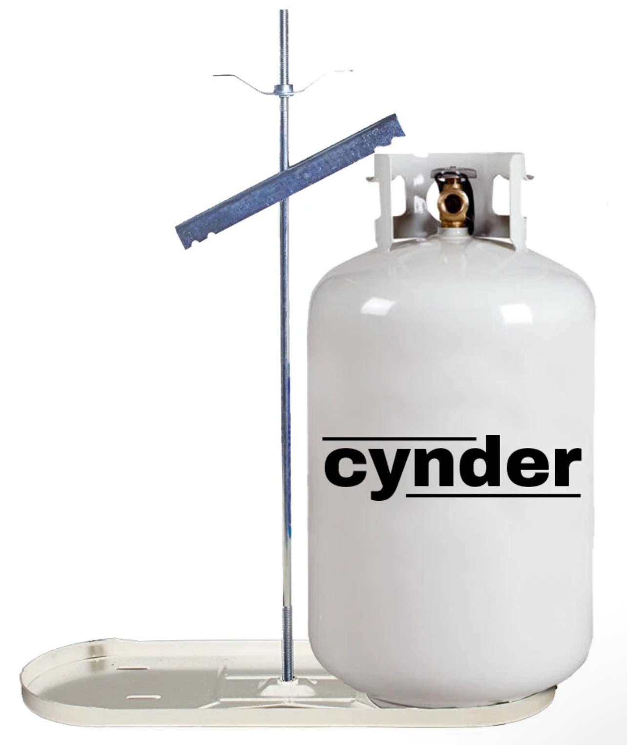 RV Propane Tank Holder, Double Bottle Rack 30LB. Cylinder Kit. 00665