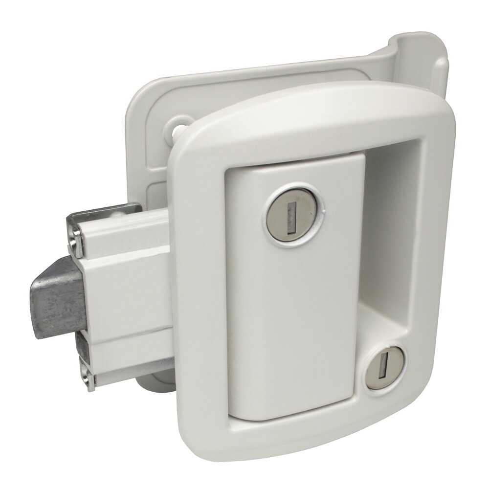 OEM Global Link RV Travel Trailer Entry Door Lock-White
