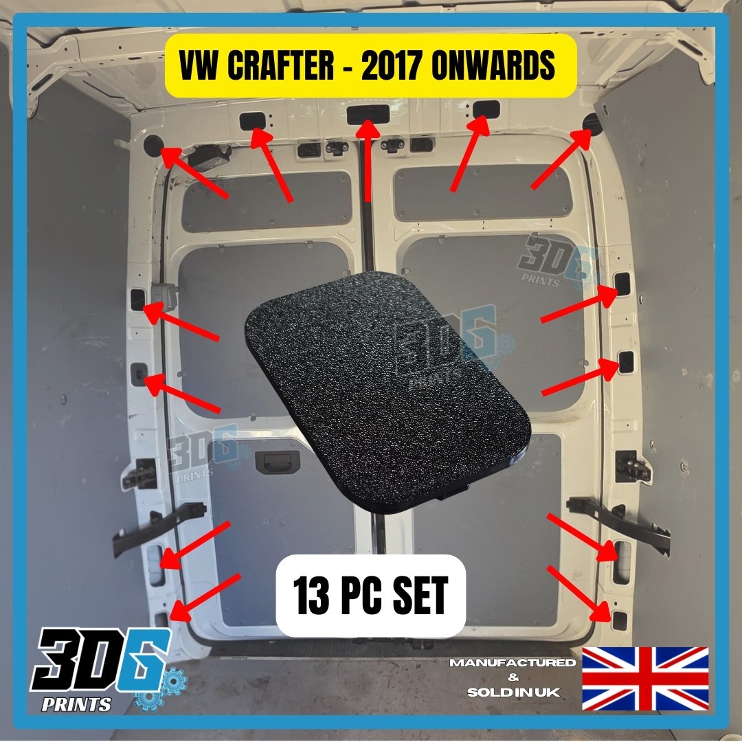 VW Crafter 2017 onwards – C Pillar & Top Interior Covers Trims Van – 13 PC