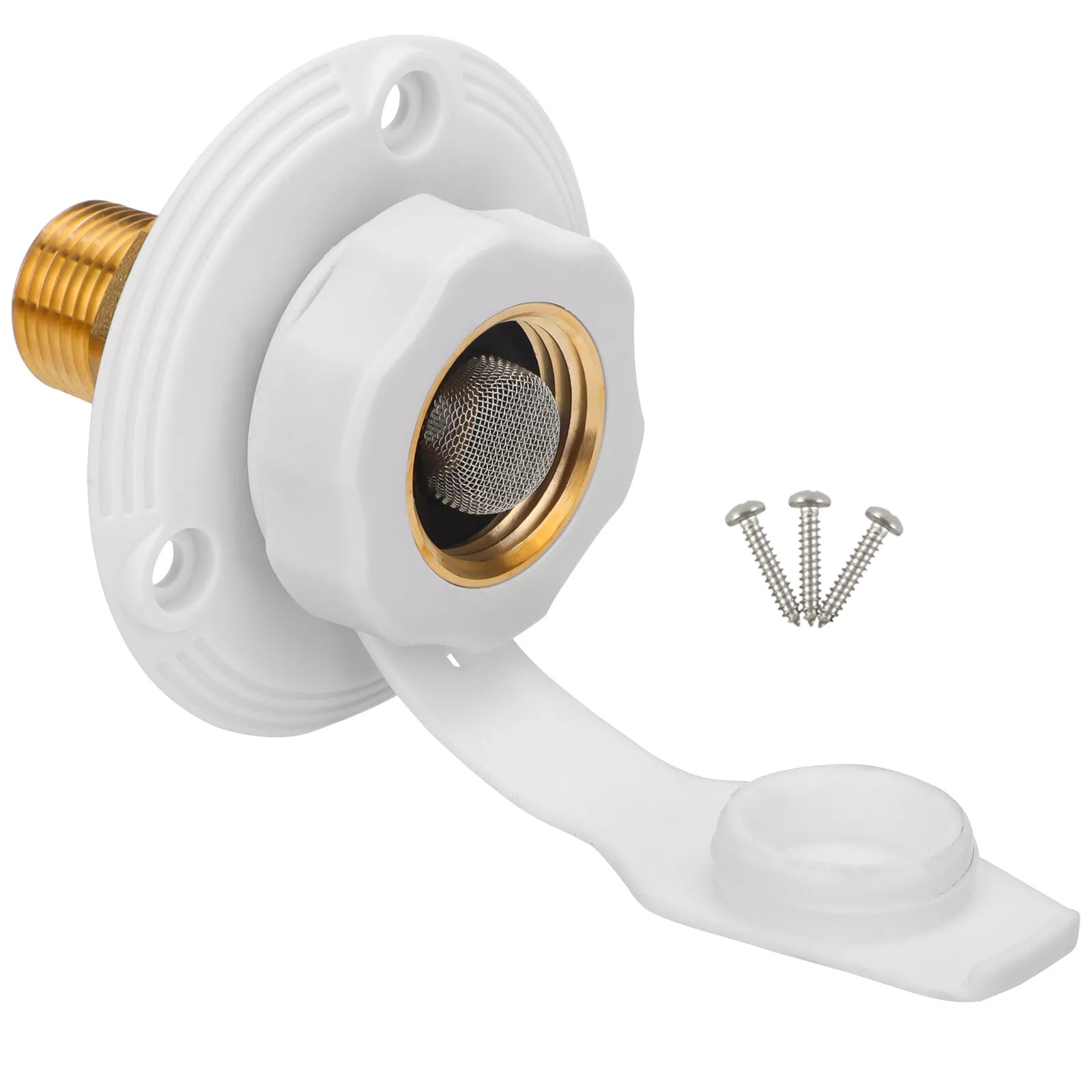 Water Inlet Valve Hatch Gravity Fresh Water Fill For Car RV Camper Trailer 2.8″