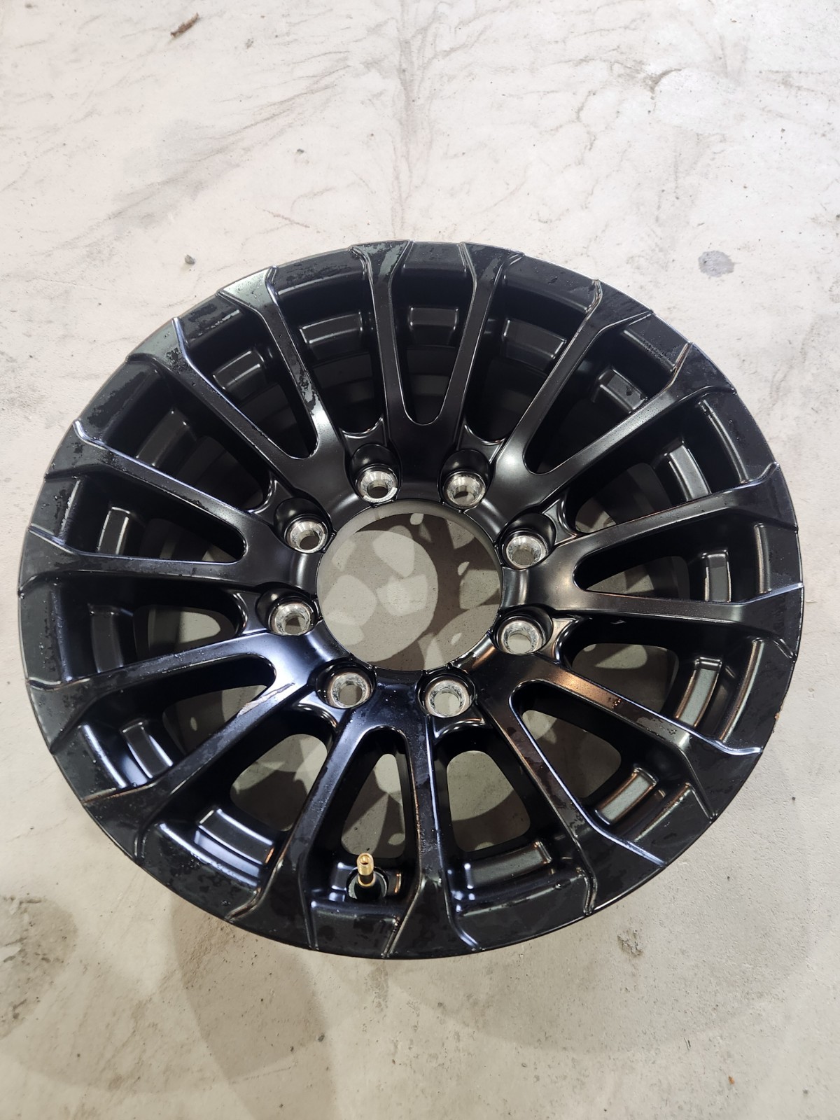 16″ 8 LUG ALUMINUM TRAILER WHEEL 8-LUG ON 6.5 INCHES – MATTE