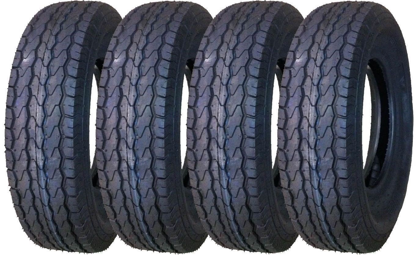4 New Free Country Trailer Tires ST205/75D14 2057514 14″ F78-14 Bias 6PR 11020