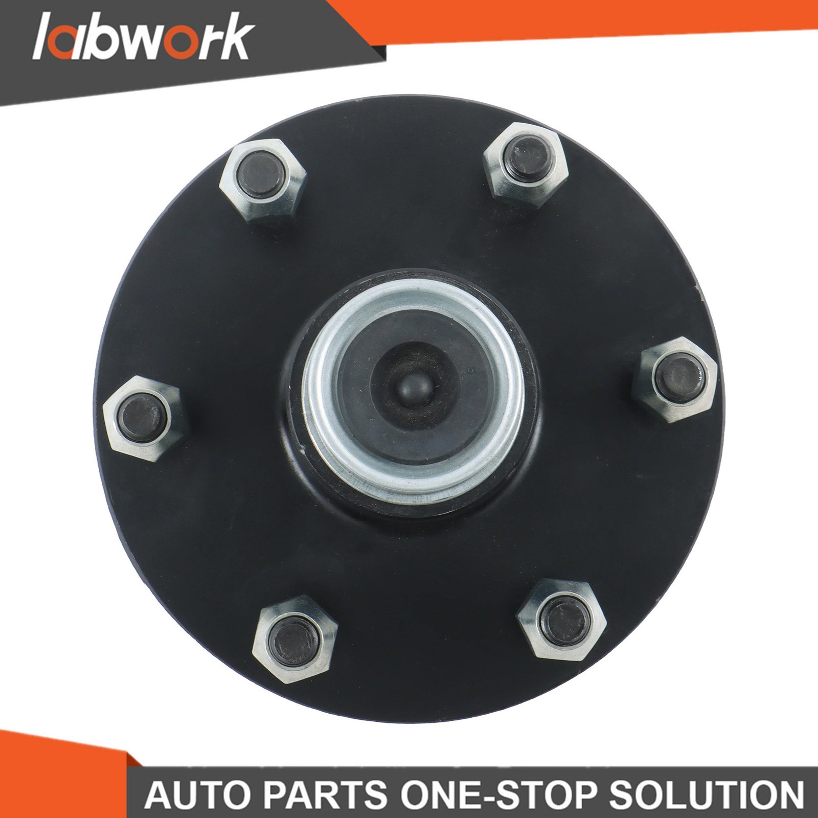 labwork Pre-Assembled 6 on 5.5′ Trailer Hub Kit & Circular #84 Spindle