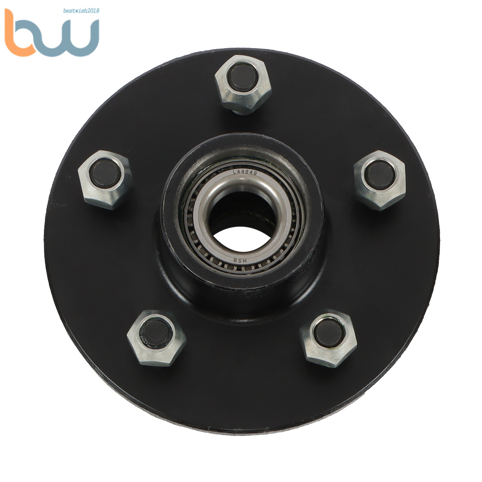 5-Bolt on 4-1/2″ 11″ Square #84 Spindle Trailer Hub 3500 lbs Axle w/Bearing Kit