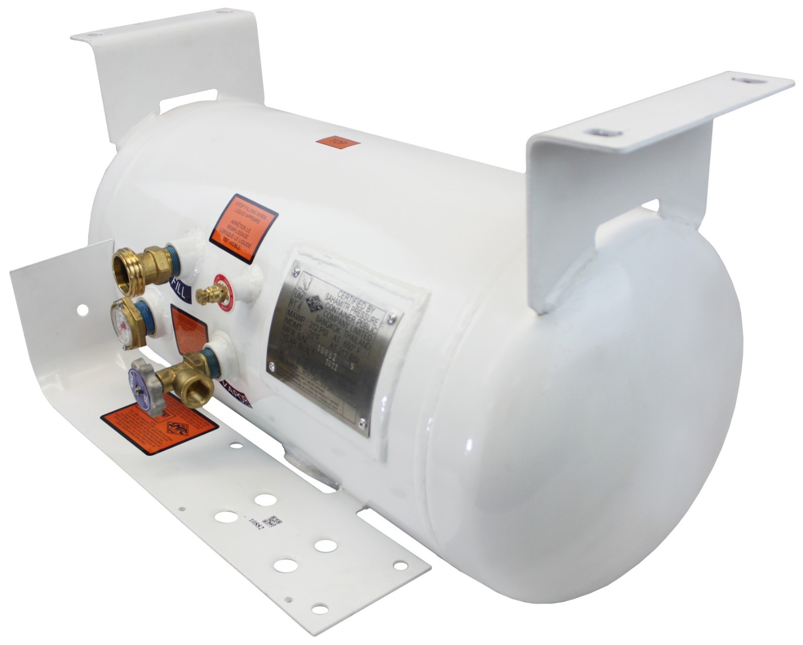 12″ x 28″ Horizontal ASME RV Propane Tank 12.2 Gallon Cylinder YSN122 Flame King