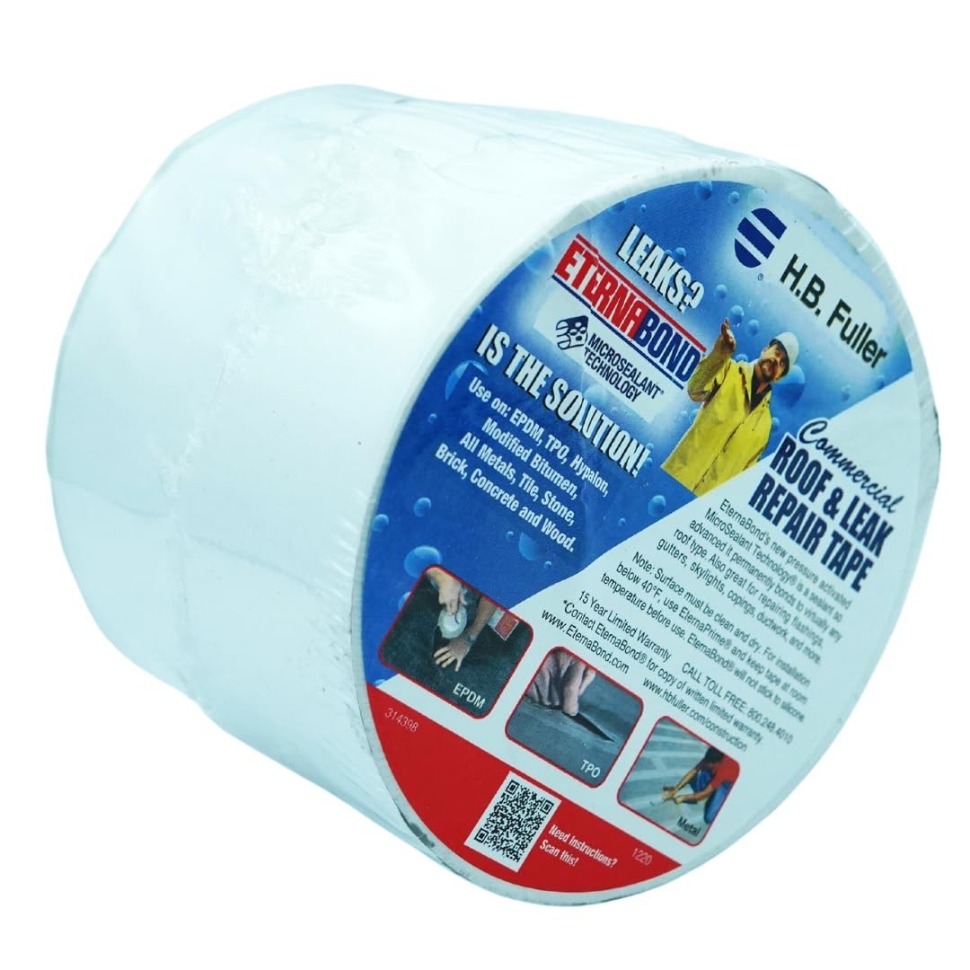 Multi-Surface Waterproof Tape 4cm x 25m Ideal for RV Roof Repair and Sealing