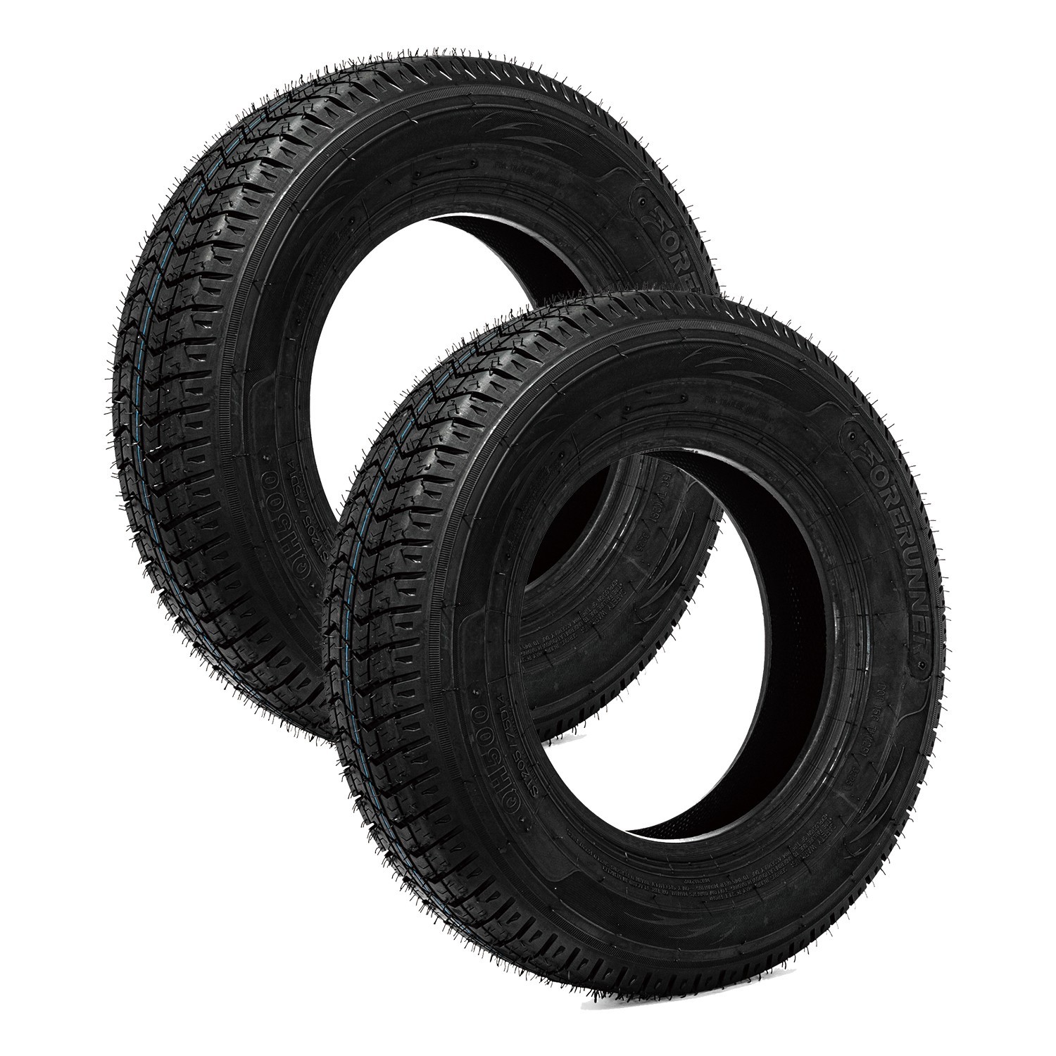2 Tires ST 205/75D14 Trailer Tires 205 75 14 6 Ply Trailer 205/75/14 Heavy Duty