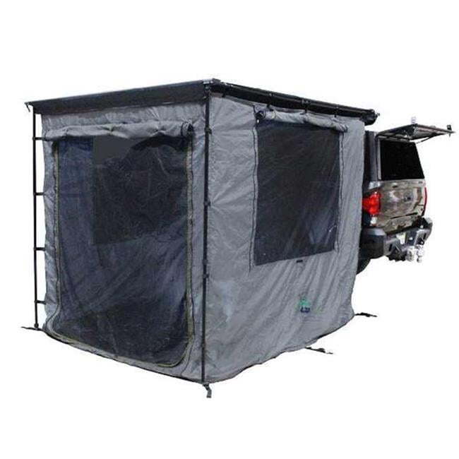 OVS HD Nomadic 2.5 Awning Room Enclosure Grey Body Green Trim 4 Walls & Floor