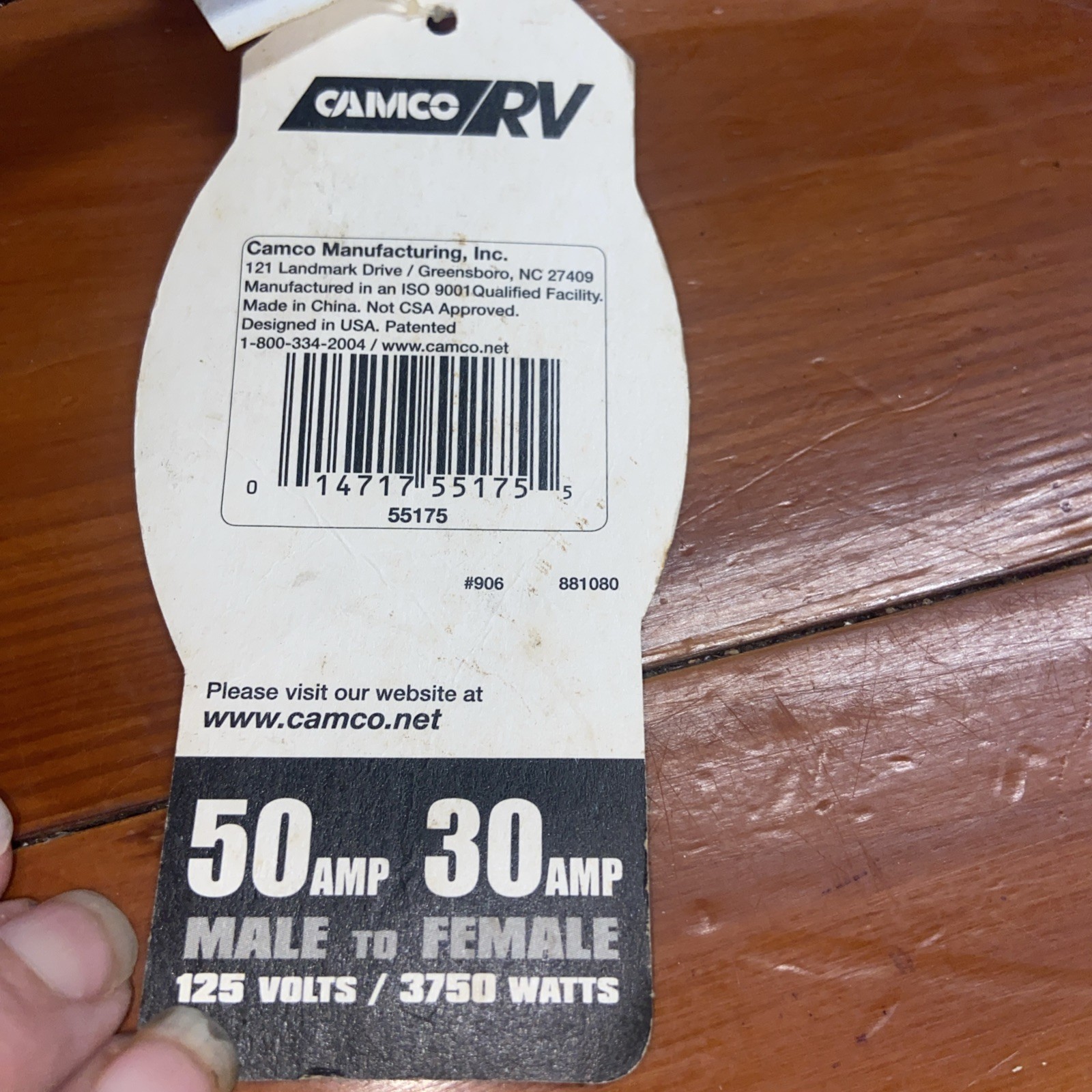 Power Grip RV 50amp-30amp 120volt 3750watt Electrical
