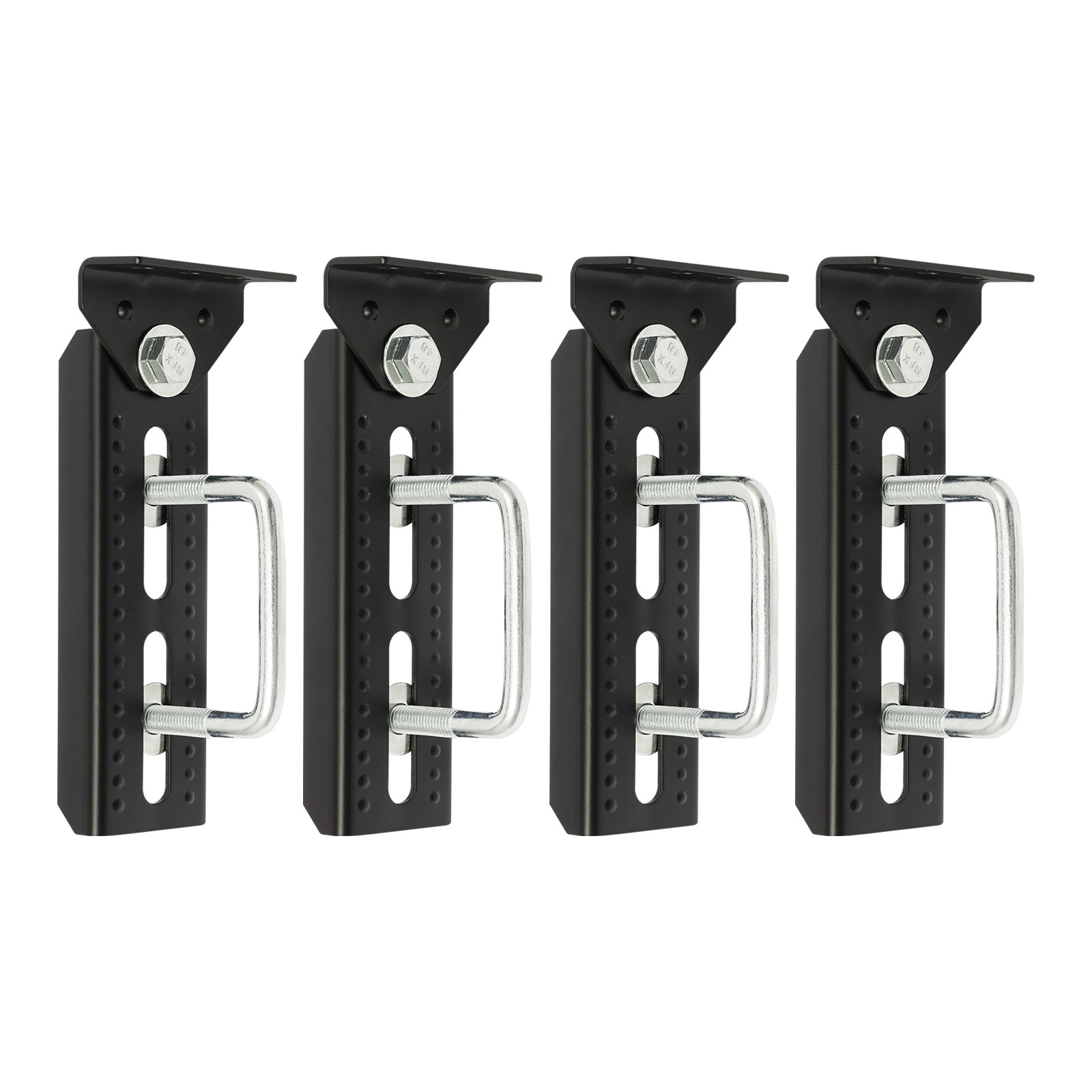 Heavy Duty Boat Trailer Bunk Brackets 4Pcs 8″ Swivel Top Bunk Brackets Iron New