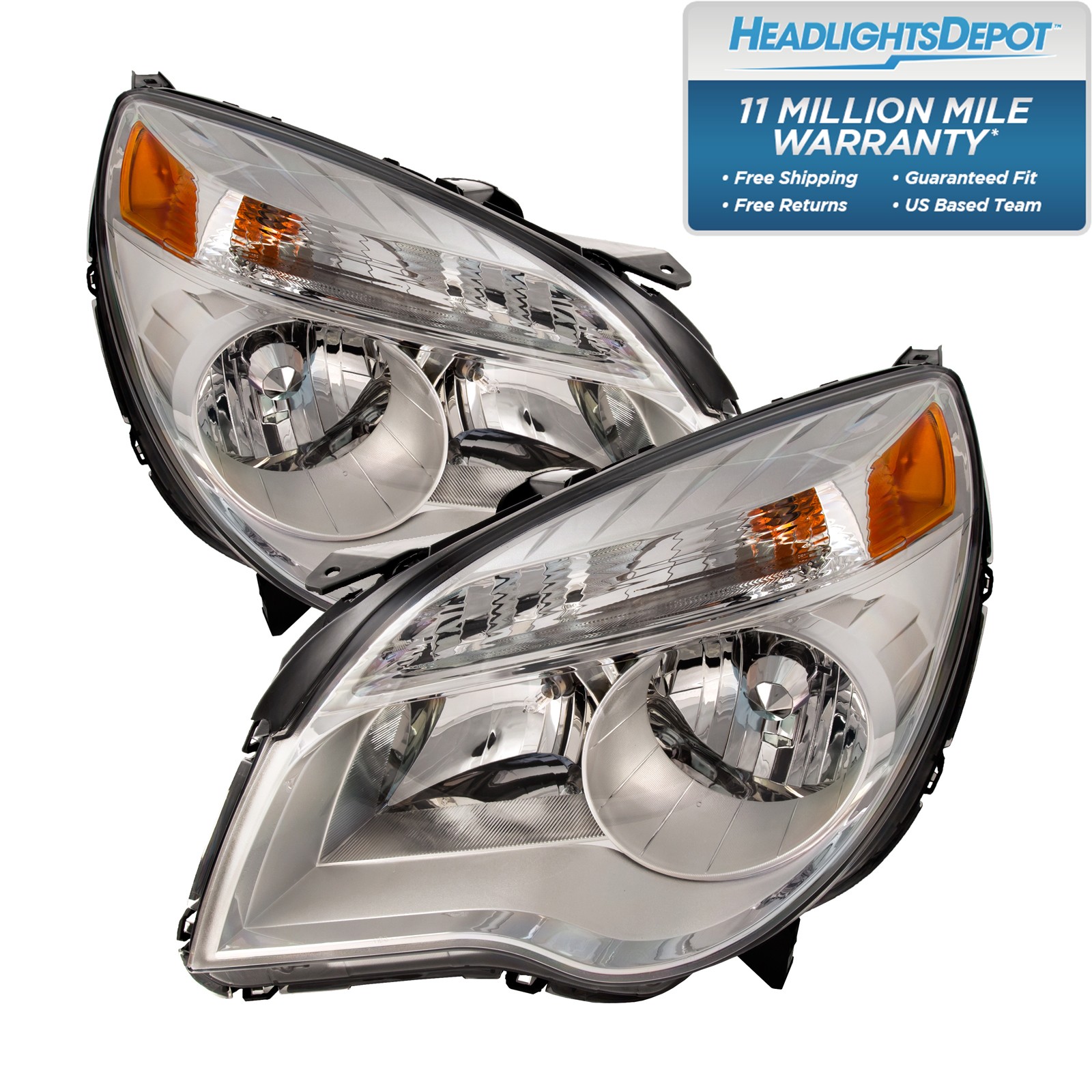 Headlights Fits Left and Right Headlights Pair Fits Tiffin Allegro RV 14-18