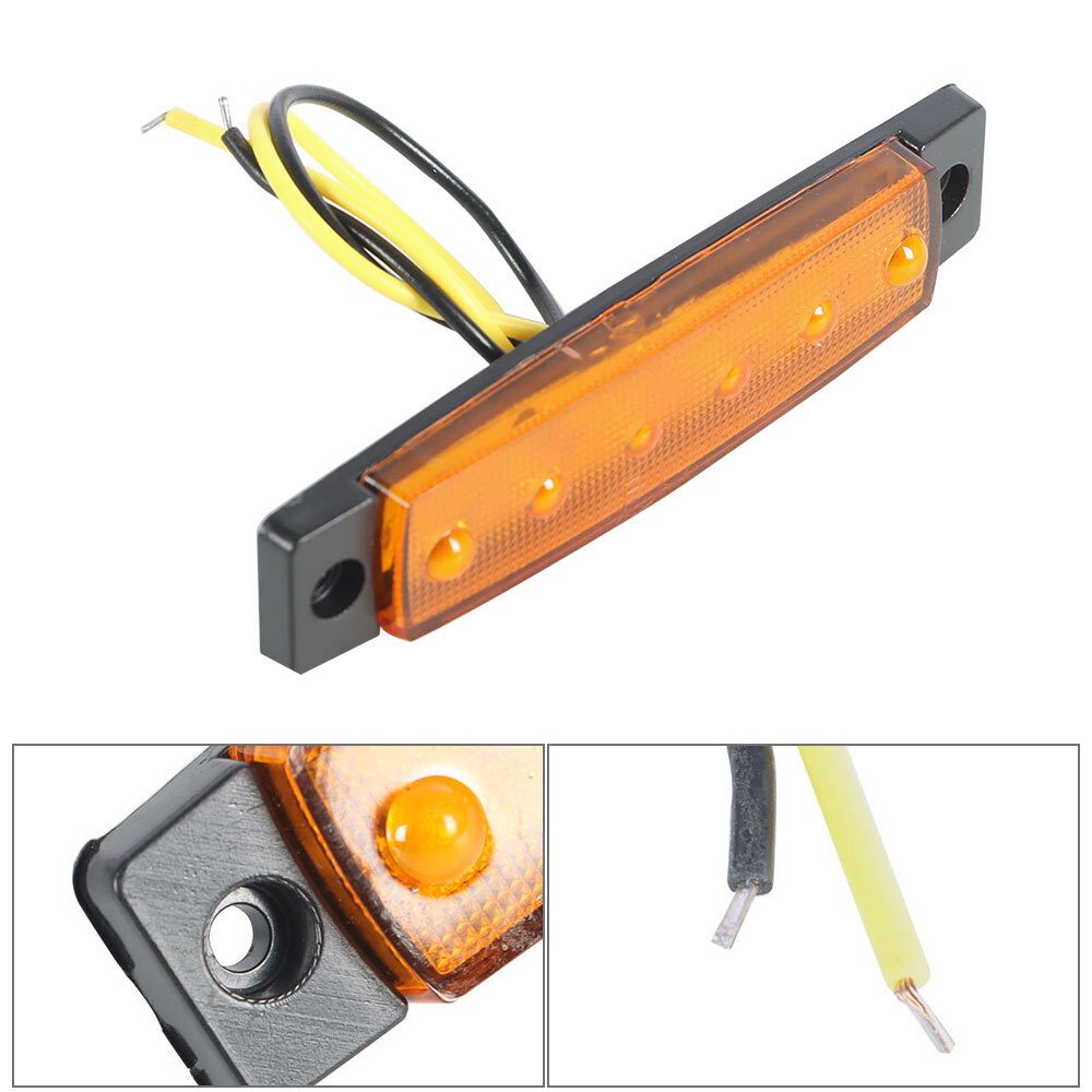 Waterproof Rear Upgrade LED Submersible Truck Boat Trailer Marker Tail Light Kit