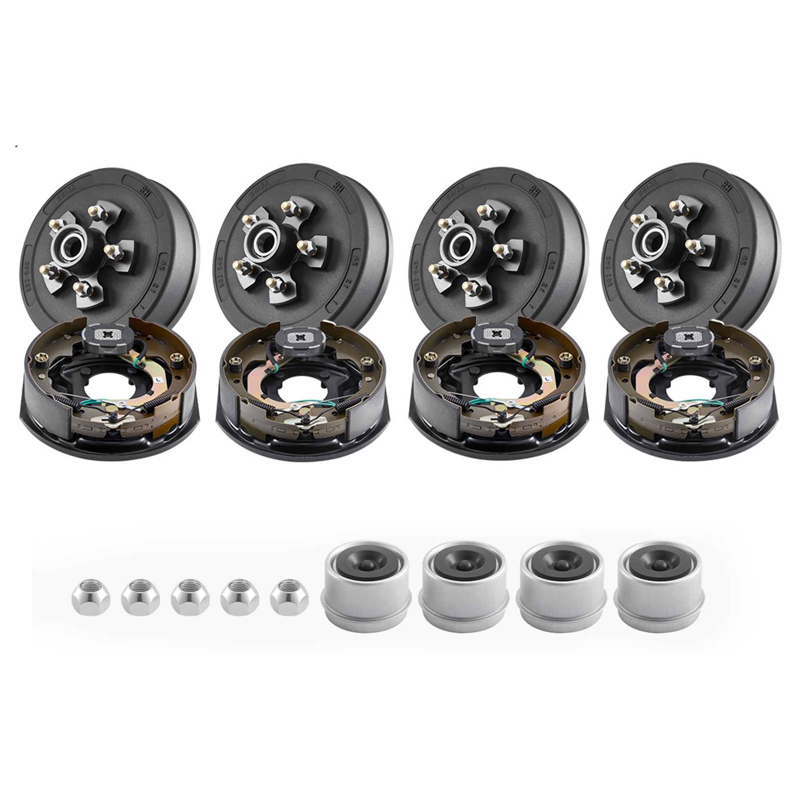 Uimoso Electric Trailer Brake Kit 10 x 2-1/4 in for 3500 lbs Axles