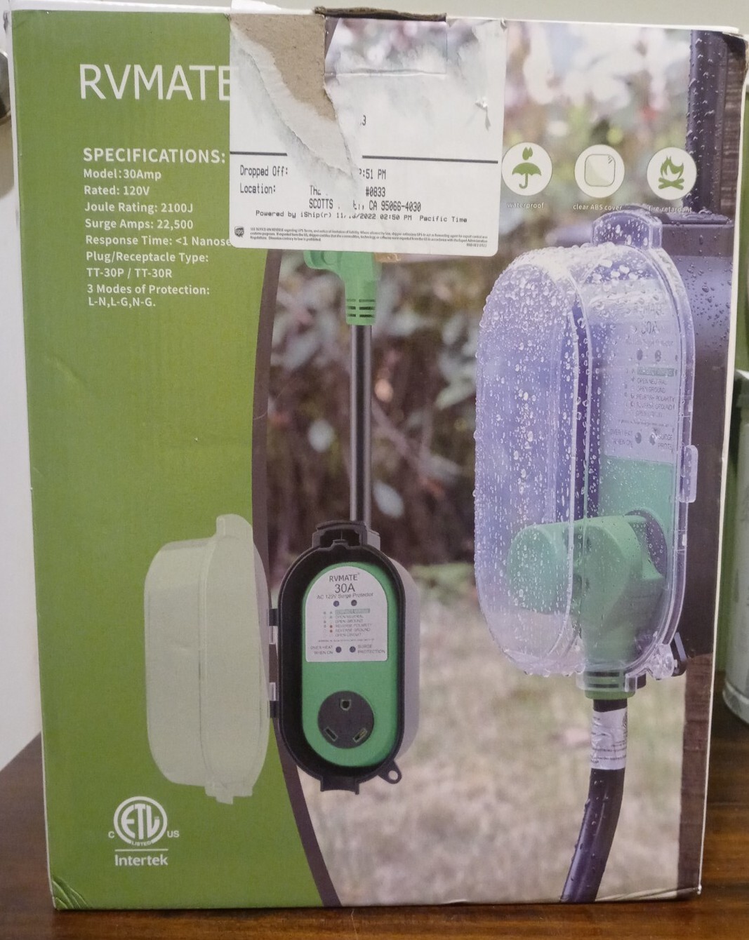 RVMATE RV Surge Protector With Circuit Analyzer (30 Amp/120V)