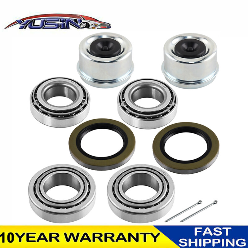 (8Pc) K3-100 Trailer Bearing Kit 25580/20 15123/15245 for 5200-7000# Seals 2.250