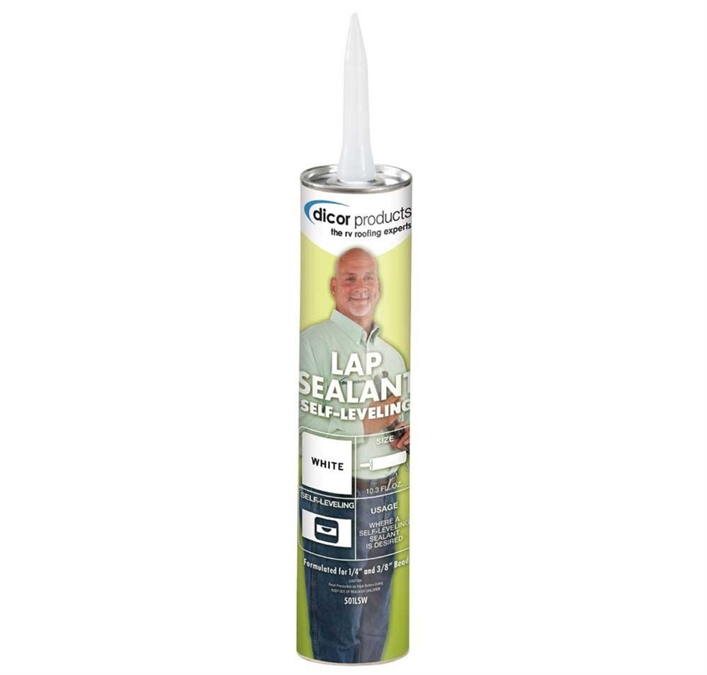 Dicor 501LSW Self-Leveling Lap Sealant – White – 10.3 oz. Tube – Sealant Caulk