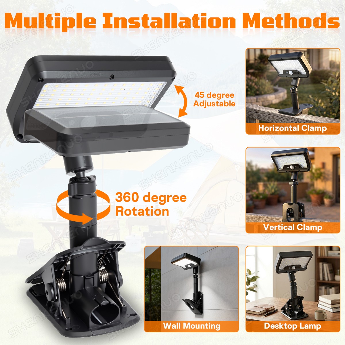 IR Remote Control Interior &Exterior RV 92 LED Camper Awning solar Sensor light
