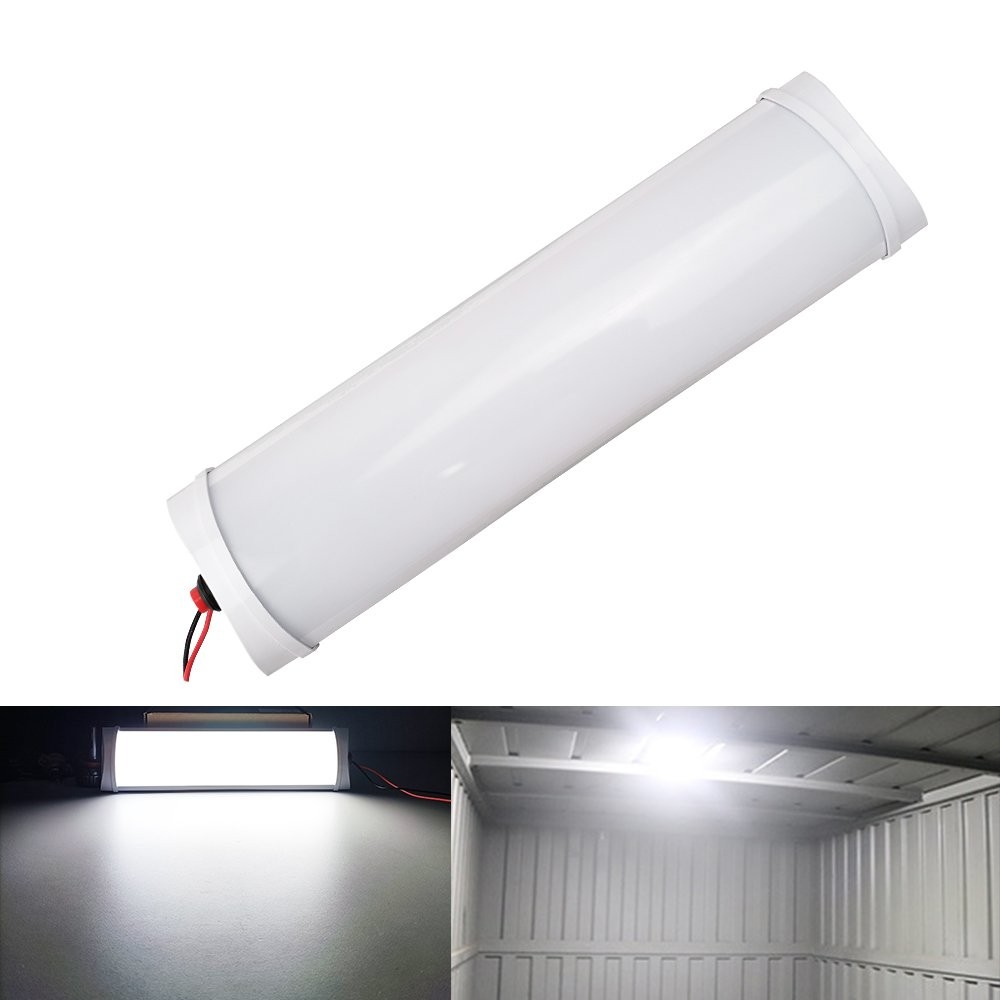 12V 6000K 12W LED RV Caravan Trailer Boat Interior Ceiling Dome Light White Lamp