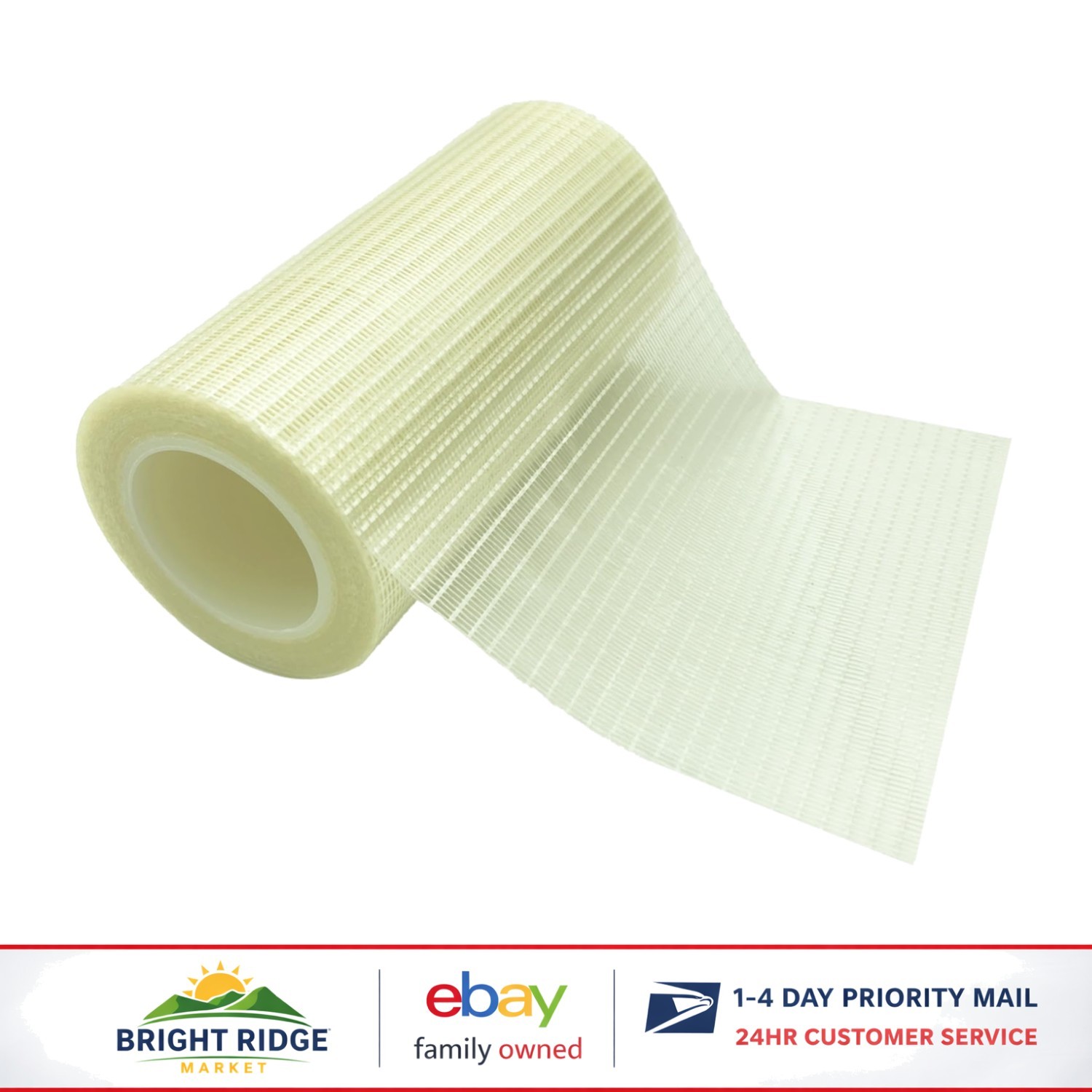 Transparent Repair Patch Tape for RV Awnings, Tents, and Fabric Surfaces