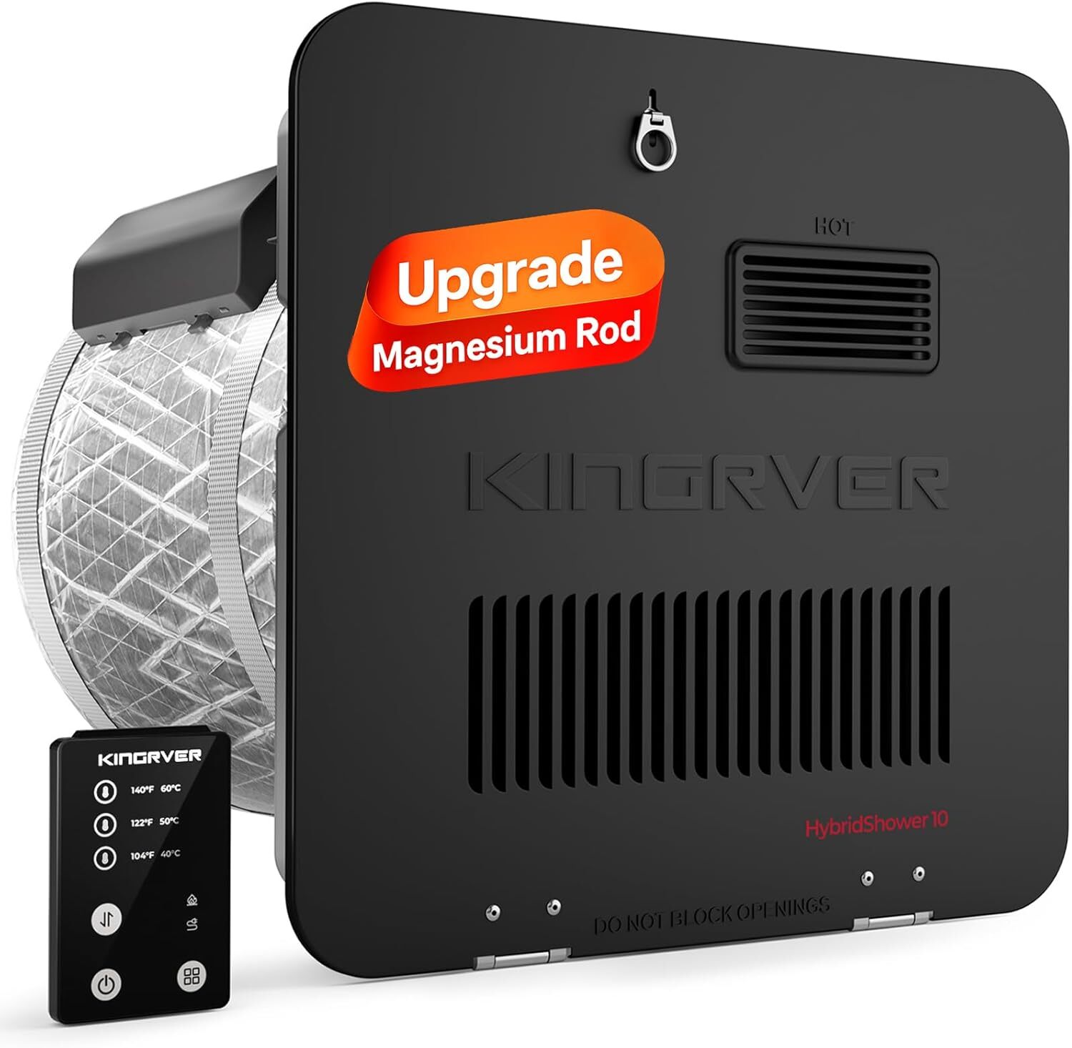 KINGRVER 10 Gallon RV Water Heater Gas & Electric 12000 BTU Camper Hot Water DSI