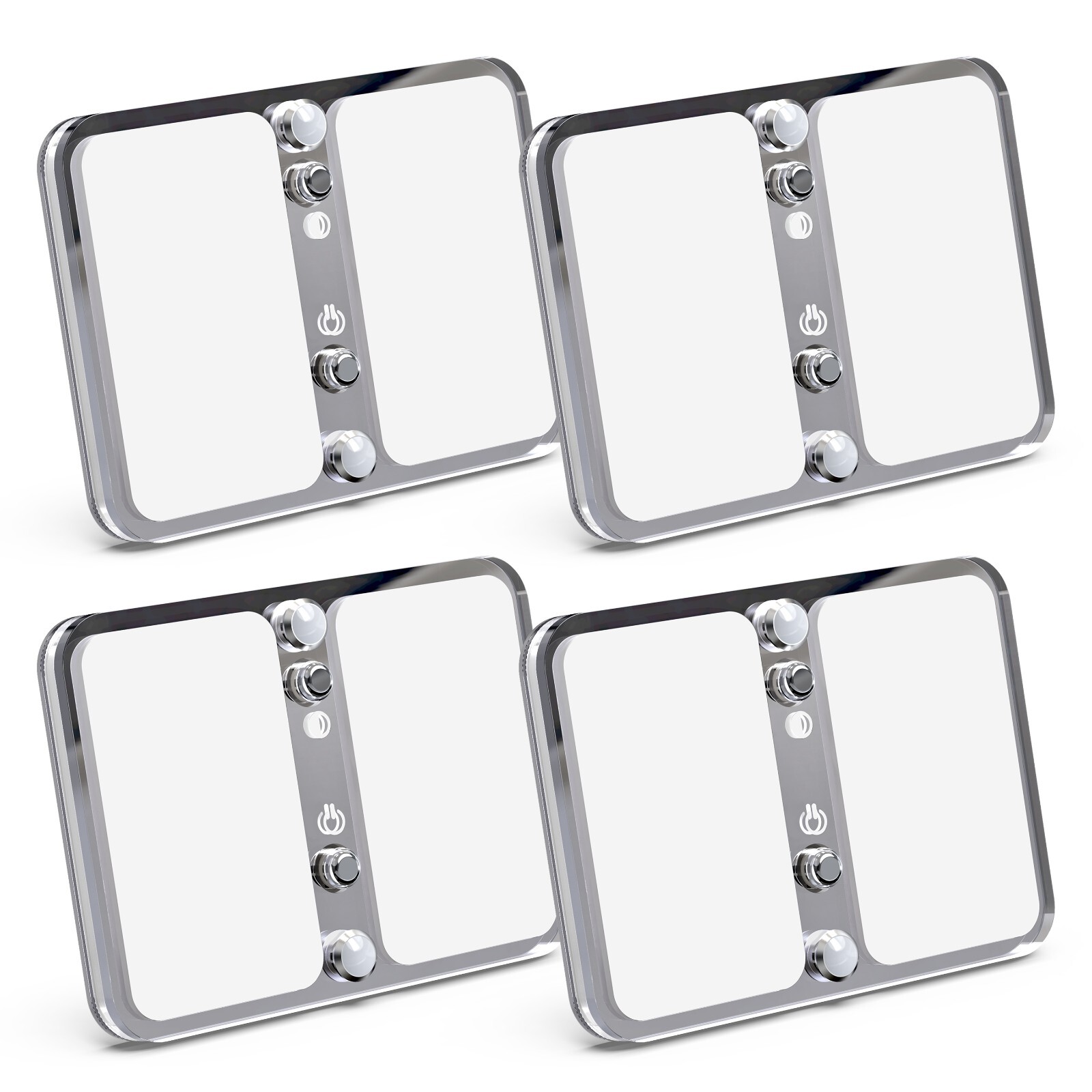 4 Pack RV LED Interior Ceiling Light 12V dimmer Switch Camper 400LM Multicolor