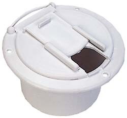 Cynder RV Electrical Cable Hatch Polar White Camper Trailer Motorhome