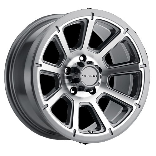 Vision Wheel 353 Turbine 15×6 5×4.5 0mm Gunmetal/Machined 353VTH5665GMMF0