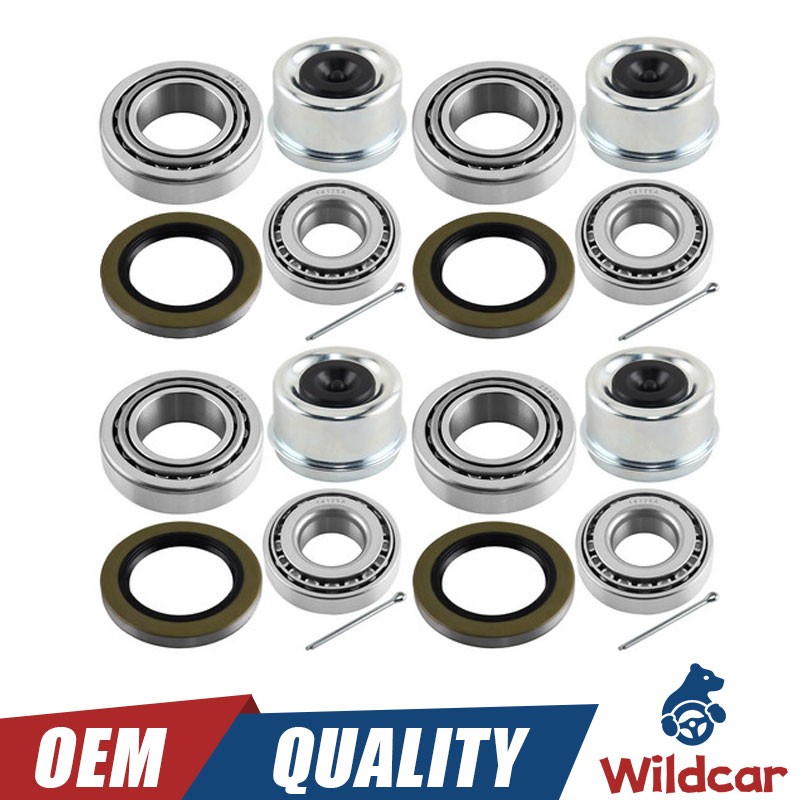 (4Kits) 6k-7k lb Trailer Bearing Kit 25580/25520 14125A/14276 10-10 & 10-36 Seal