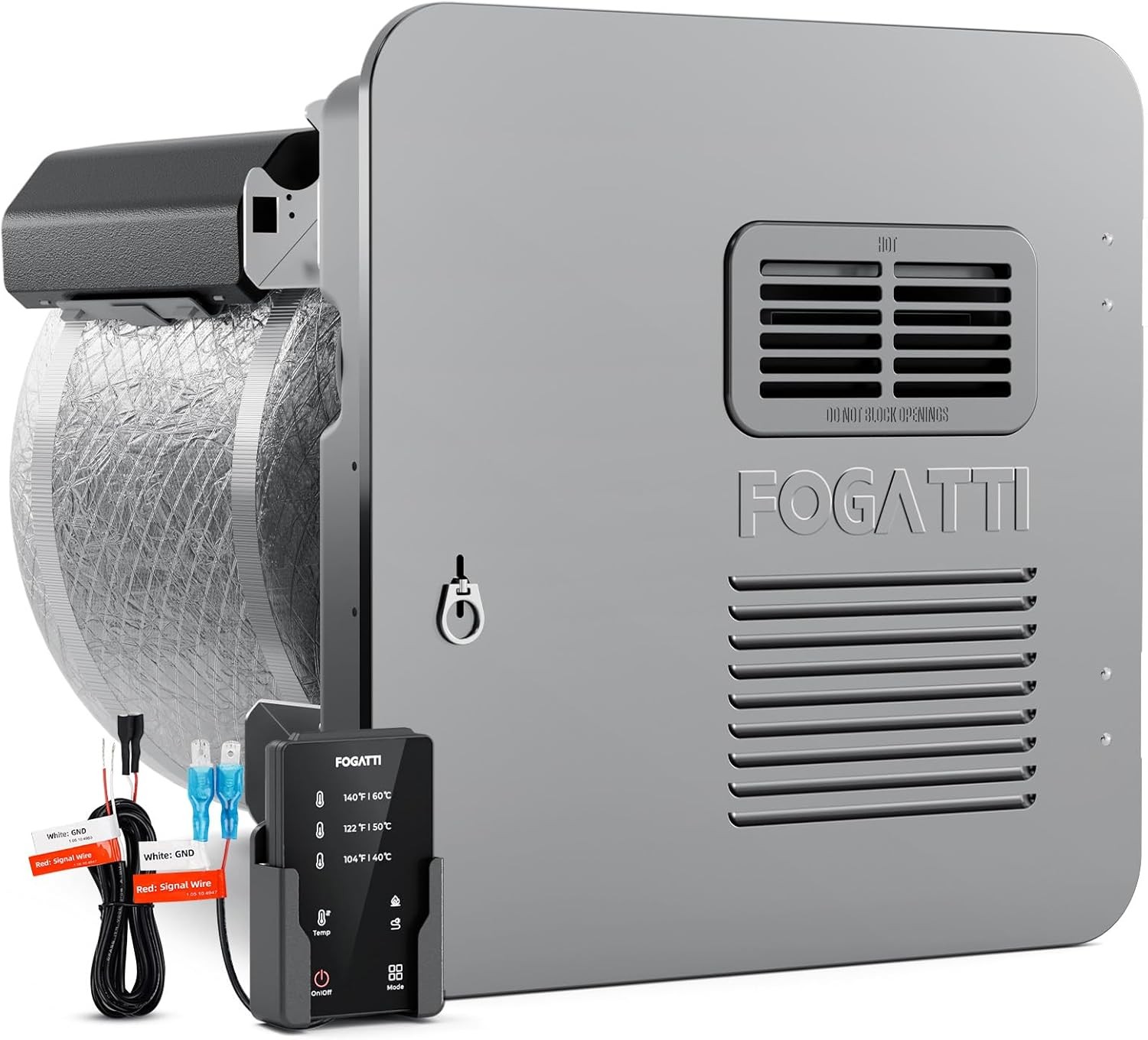 6/10 Gallon RV Water Heater 12,000BTU Gas & 1440W Electric DSI Ignition W/ Door