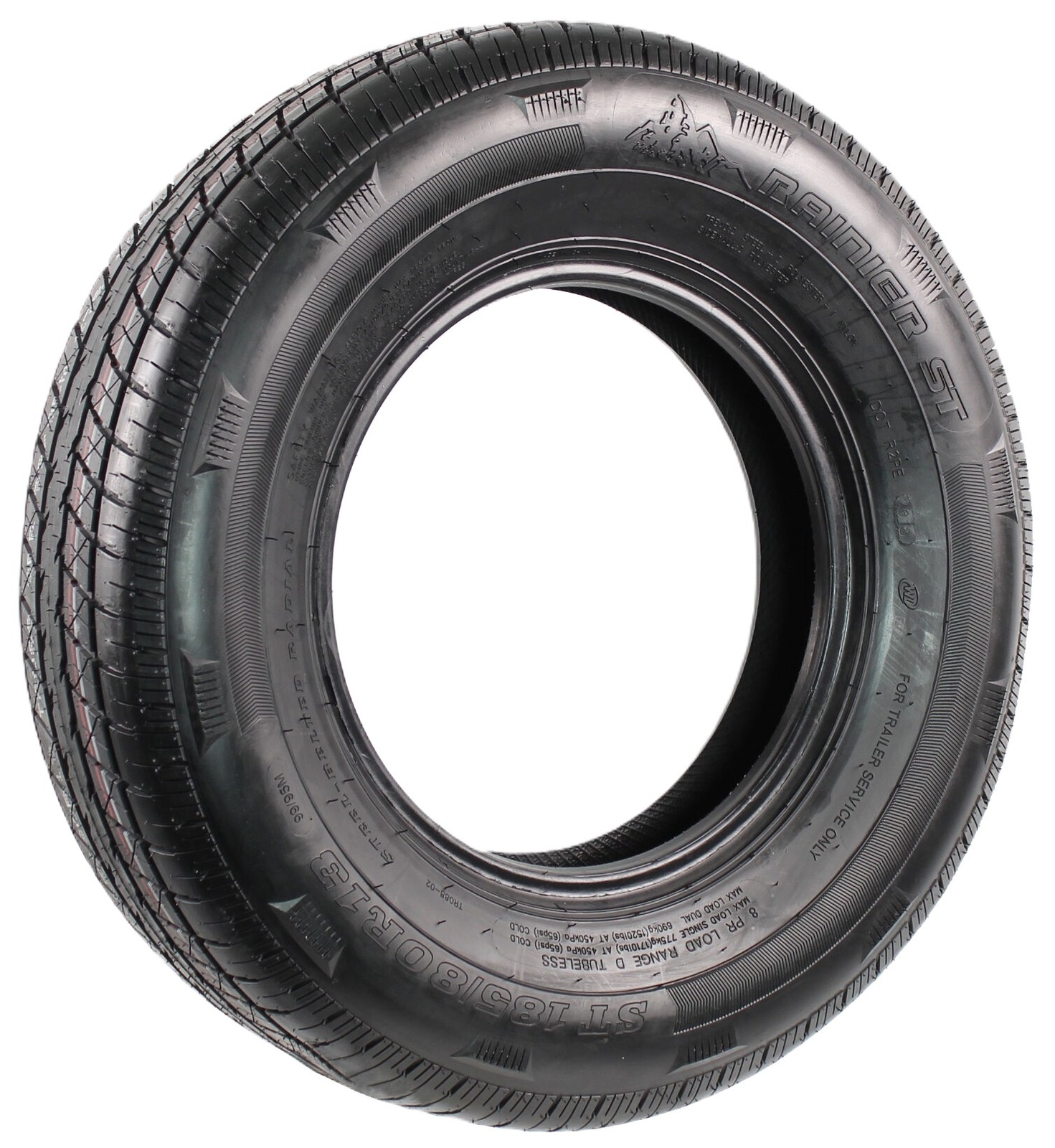 Radial Trailer Tire ST185/80R13 13 Inch Deep Tread Steel Belted Load Range C
