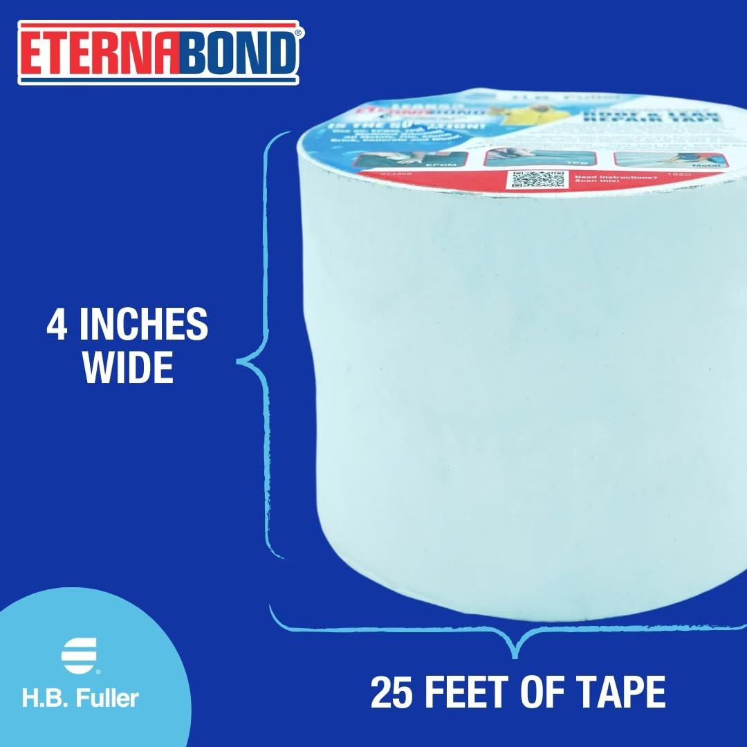 Multi-Surface Waterproof Tape 4cm x 25m Ideal for RV Roof Repair and Sealing
