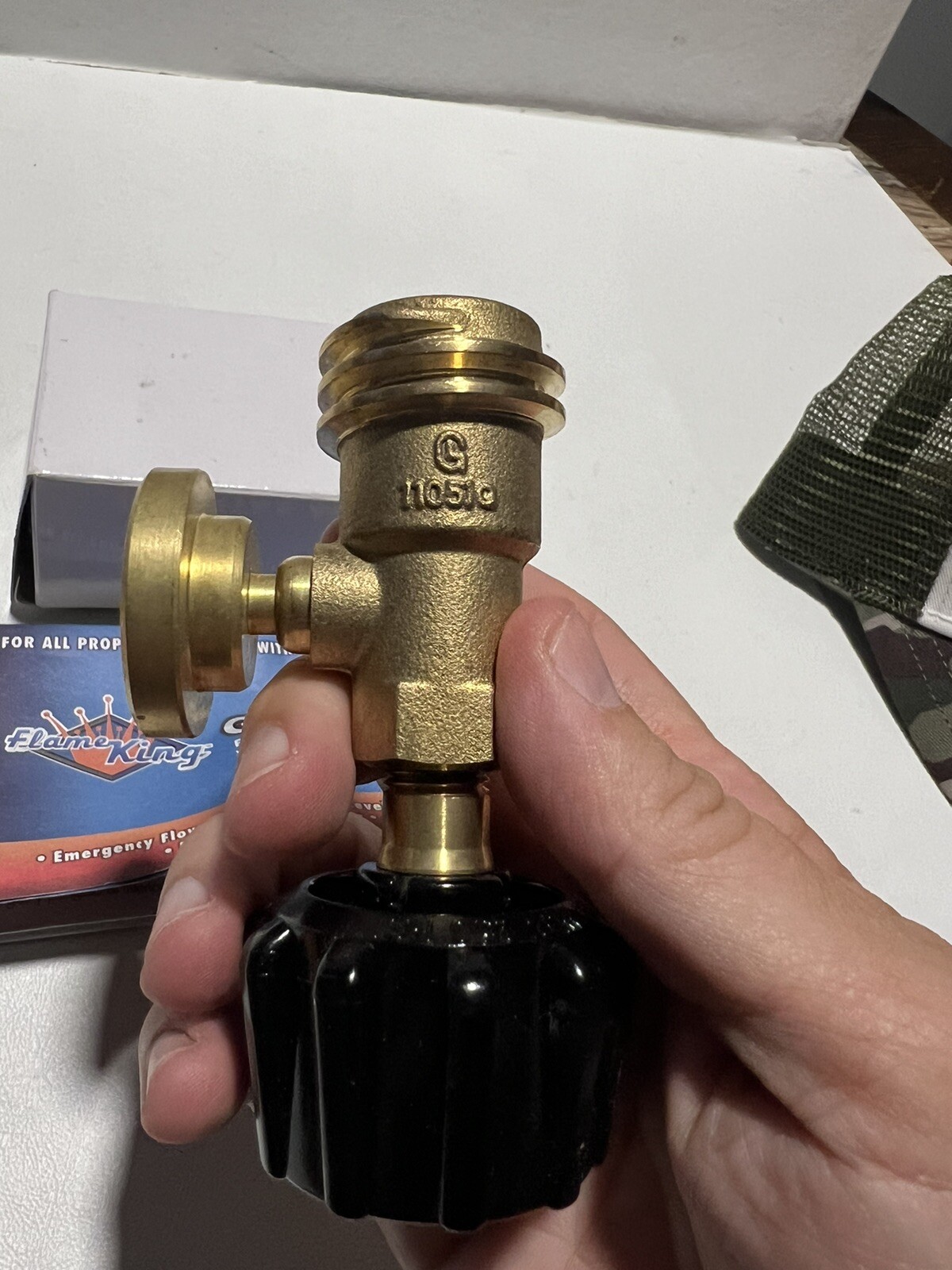 FLAME KING GAS METER Propane Level Indicator with Type 1 Connection