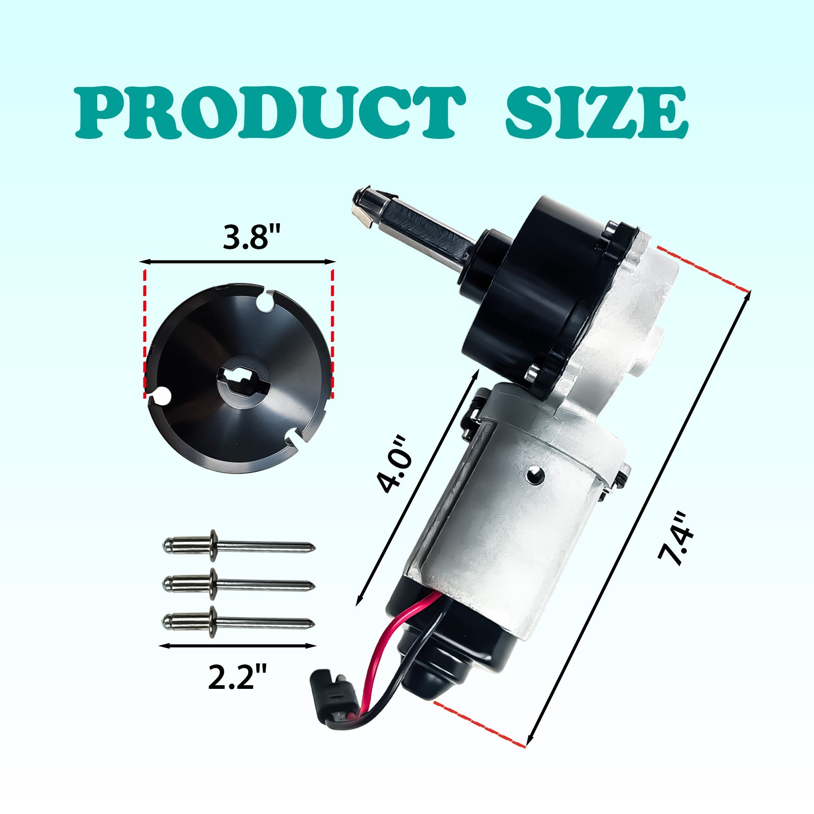 RV Awning Motor Drive Kit Black 3317084.000U For Dometic 9200 Series Awnings