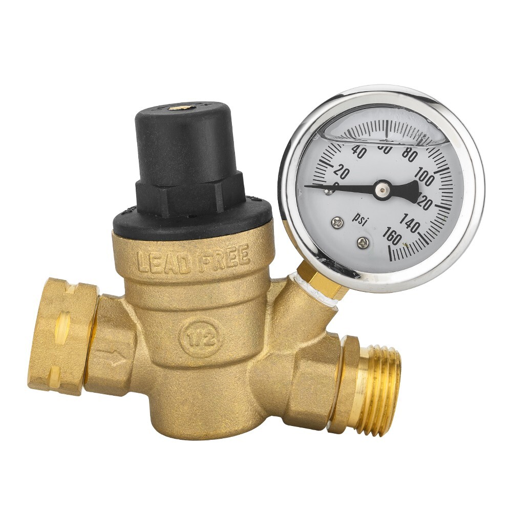 EFIELD RV Water Pressure Regulator Valve With Adjustable Pressure Reducer,Filter