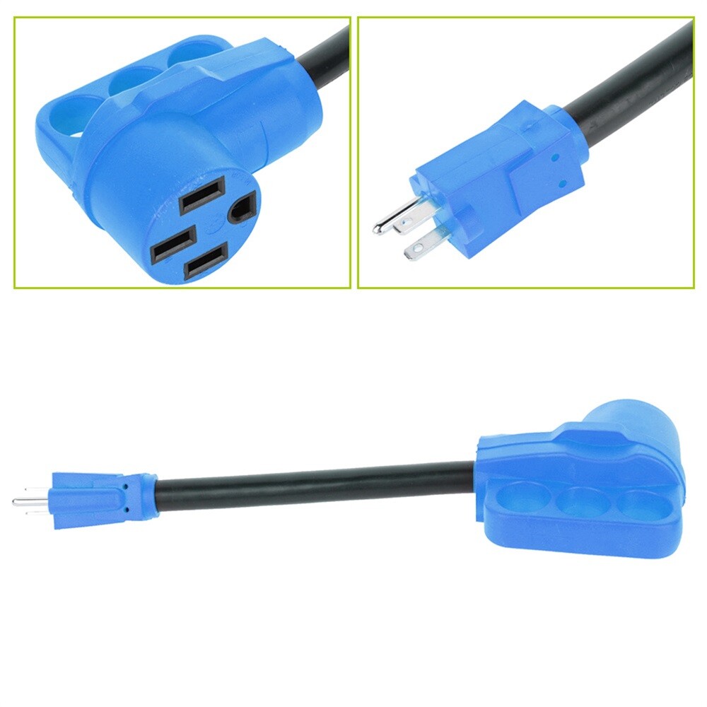 15 Amp Male to 50 Amp Female Adapter RV Electrical Converter Cord Cable